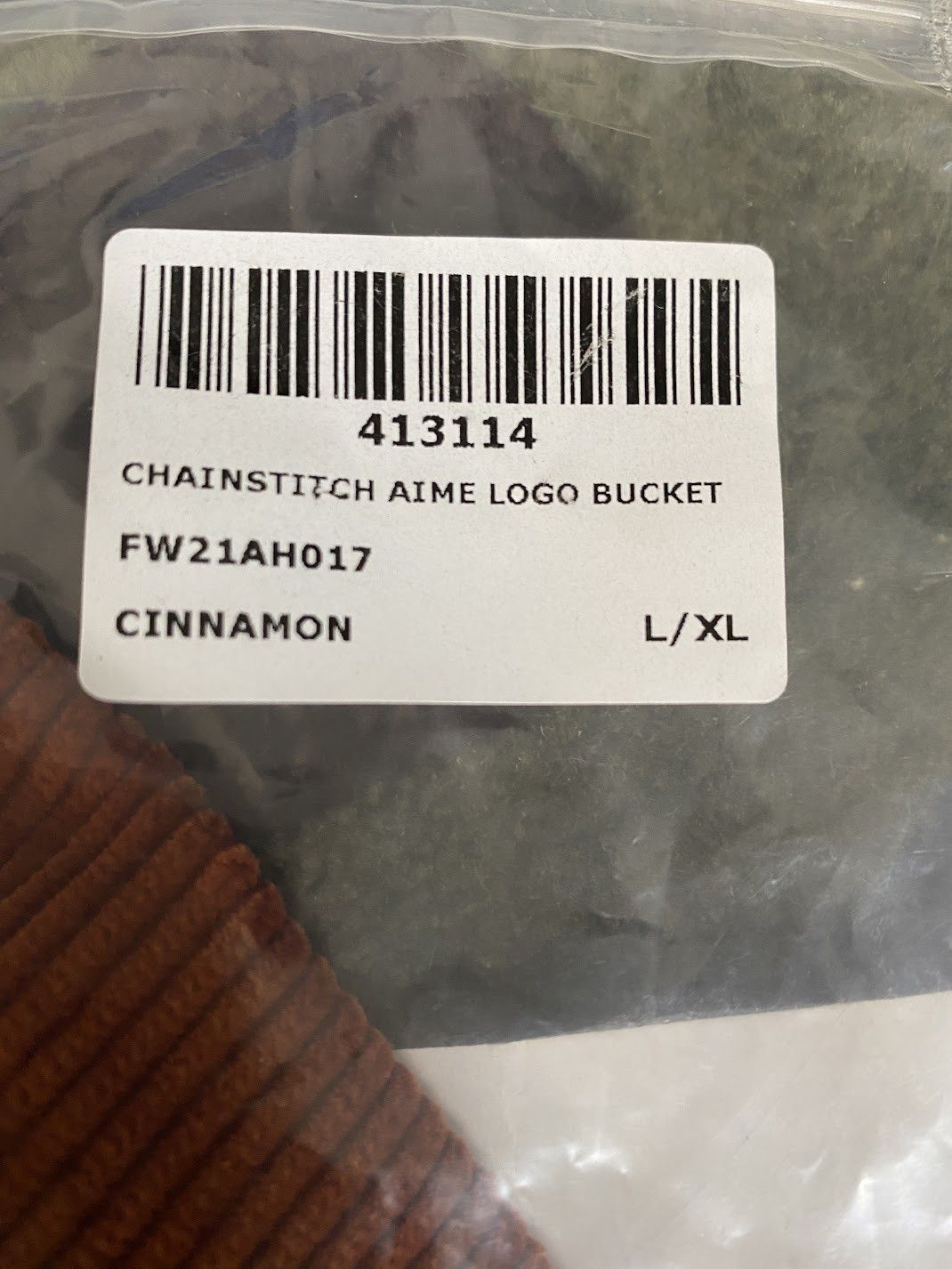 Aime Leon Dore Aime Chain Stitch Bucket Hat Corduroy Script - F/W 21 Size ONE SIZE - 4 Thumbnail