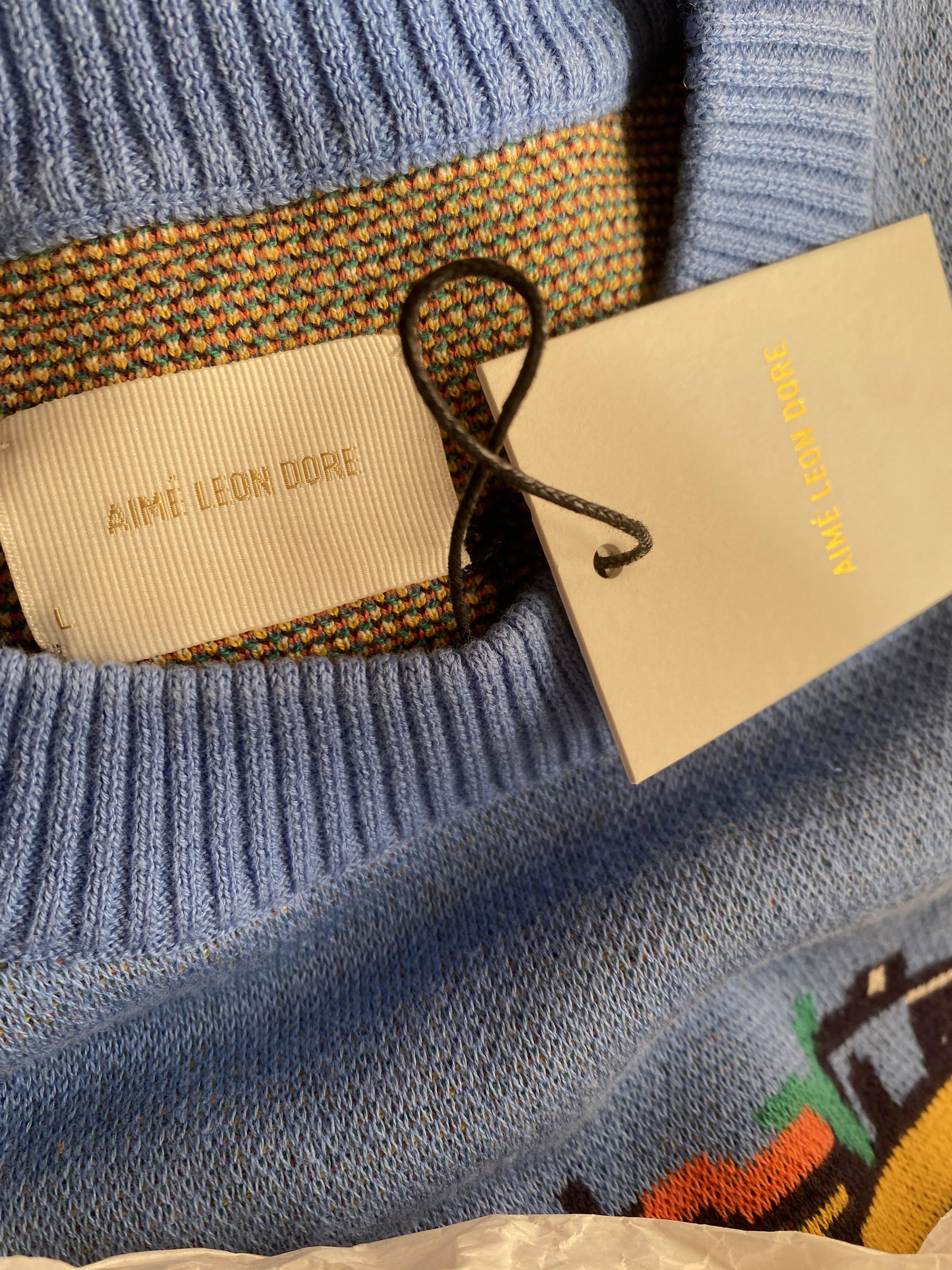 Aime Leon Dore Aime Leon Dore Seatown Molyvos Knit Sweater Blue Size US L / EU 52-54 / 3 - 6 Thumbnail