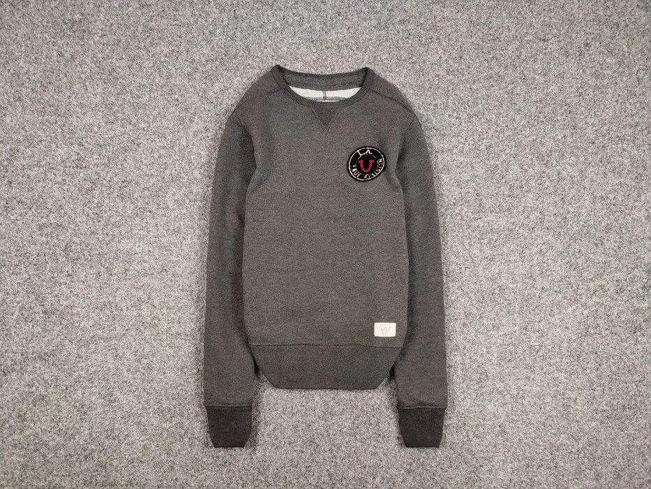 True Religion Vintage True Religion Logo Crewneck Blank Gray Sweatshirt Size US S / EU 44-46 / 1 - 1 Thumbnail