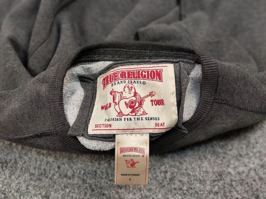 True Religion Vintage True Religion Logo Crewneck Blank Gray Sweatshirt Size US S / EU 44-46 / 1 - 8 Thumbnail