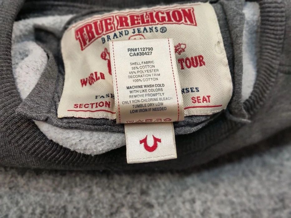 True Religion Vintage True Religion Logo Crewneck Blank Gray Sweatshirt Size US S / EU 44-46 / 1 - 9 Thumbnail