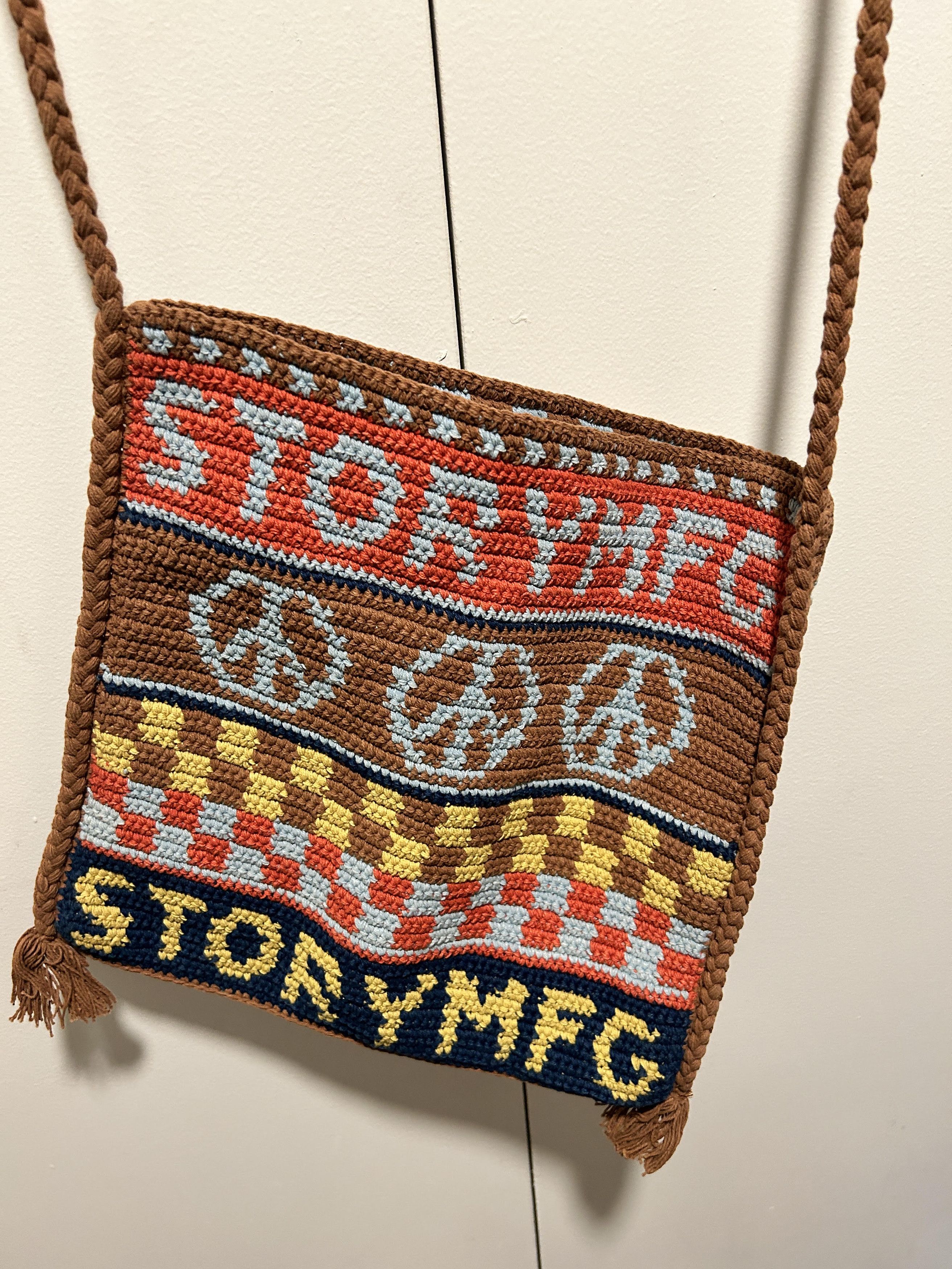 image of Story Mfg. Stash Bag Orange Peace Power, Men's