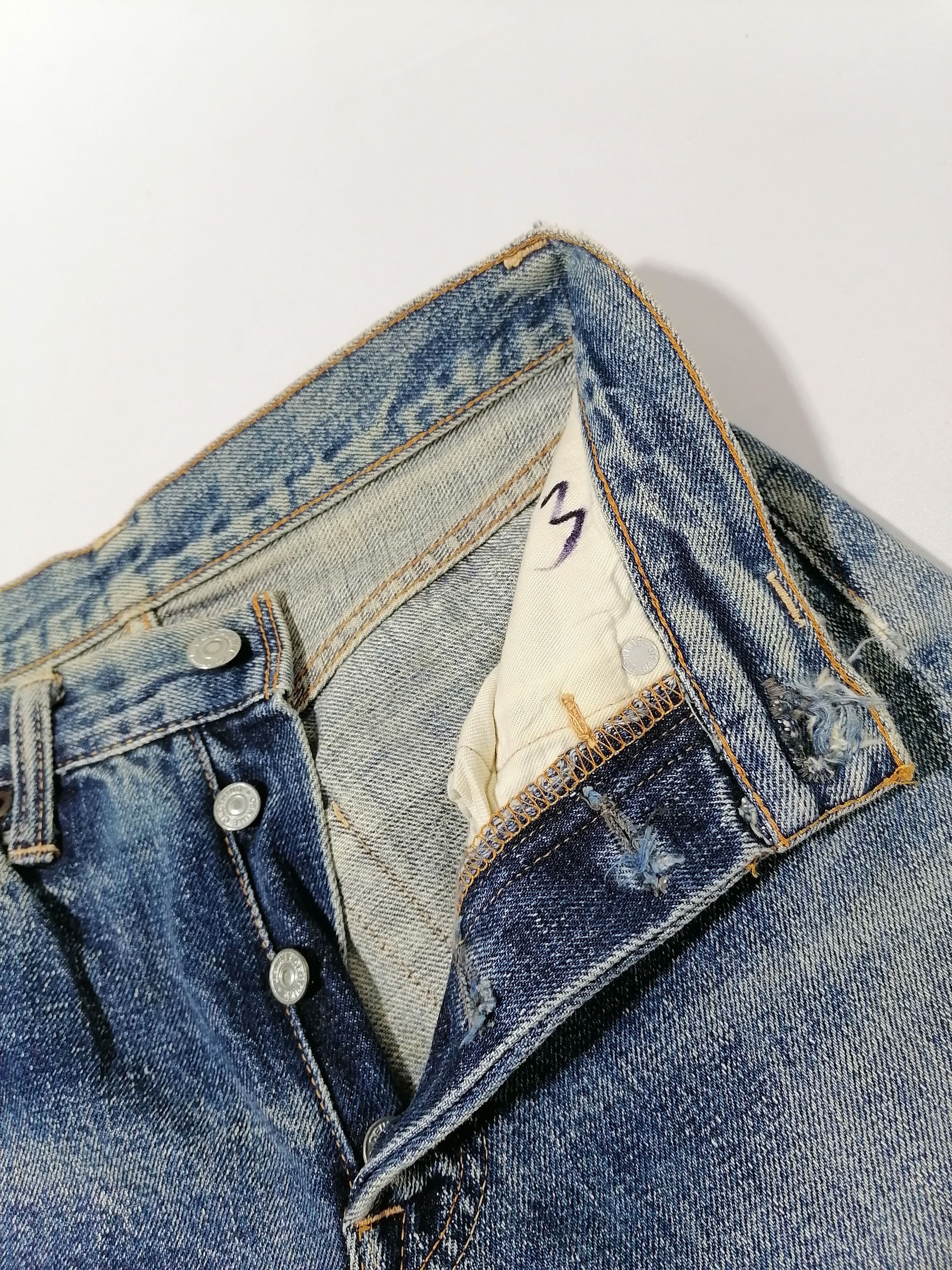 Denime Denime Fly Button Selvedge Jeans Size US 27 - 2 Thumbnail