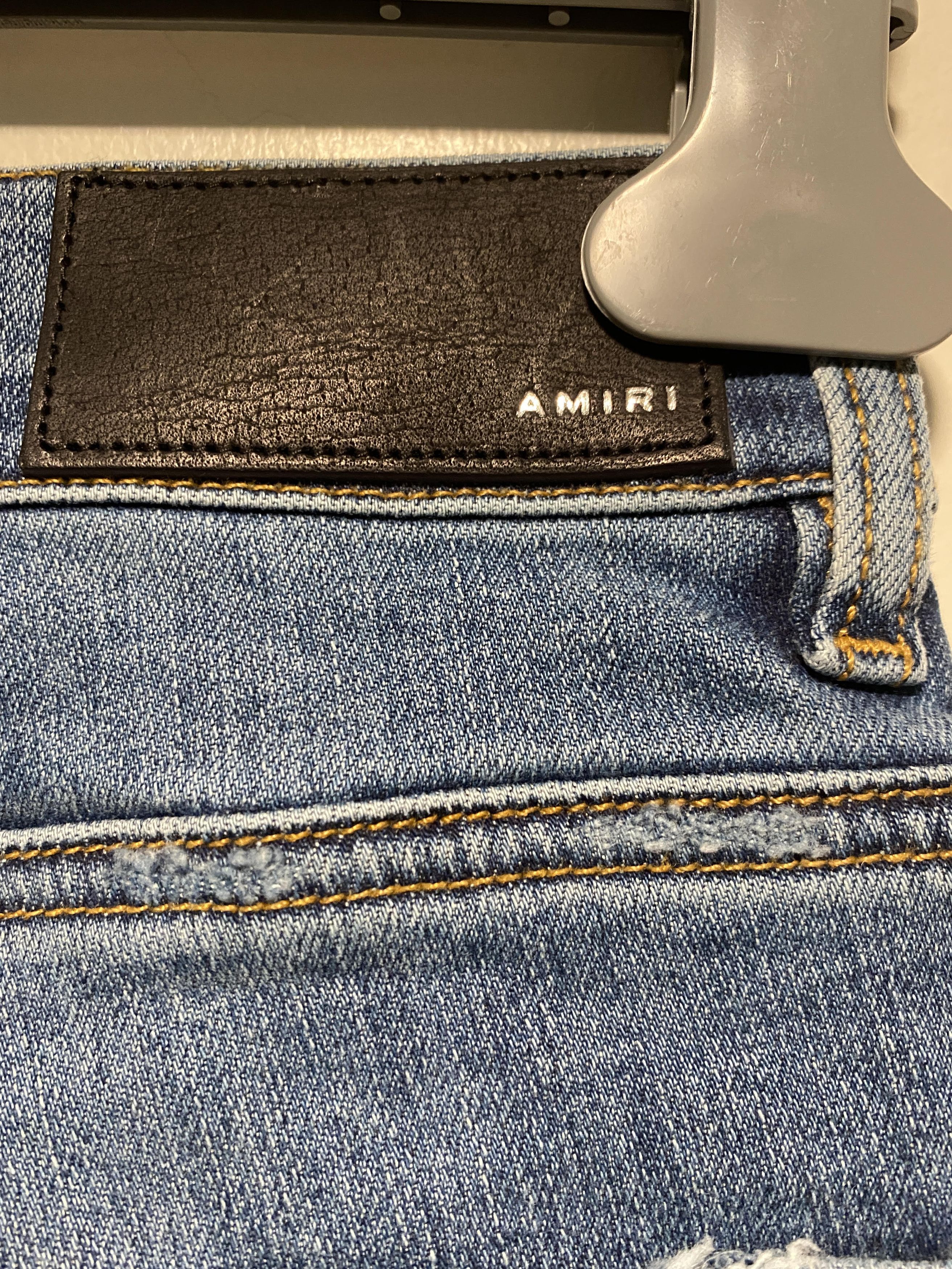 Amiri Amiri HAWAIIAN PATCH JEAN black aged distressed thrasher Size US 29 - 9 Thumbnail