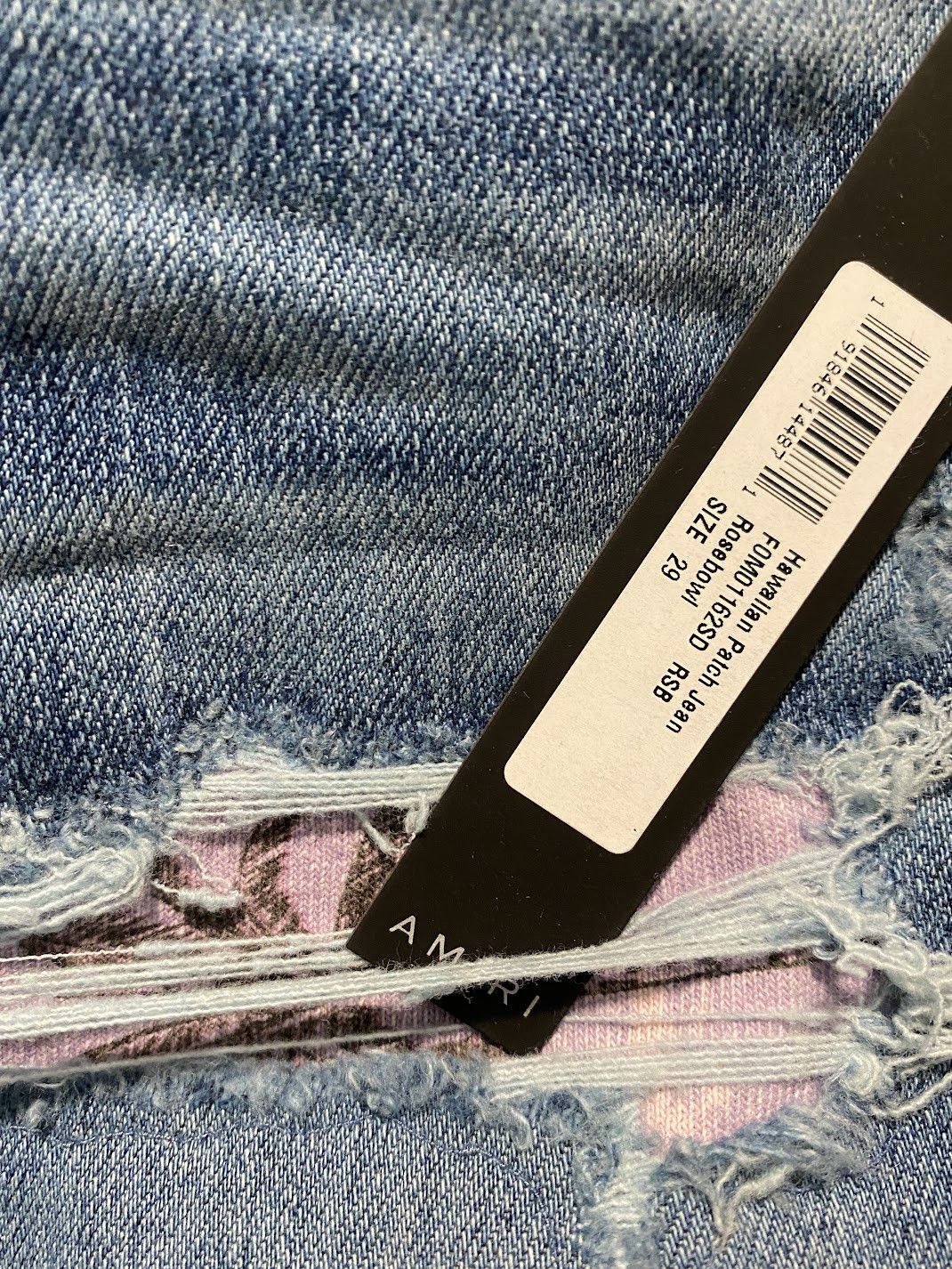 Amiri Amiri HAWAIIAN PATCH JEAN black aged distressed thrasher Size US 29 - 4 Thumbnail