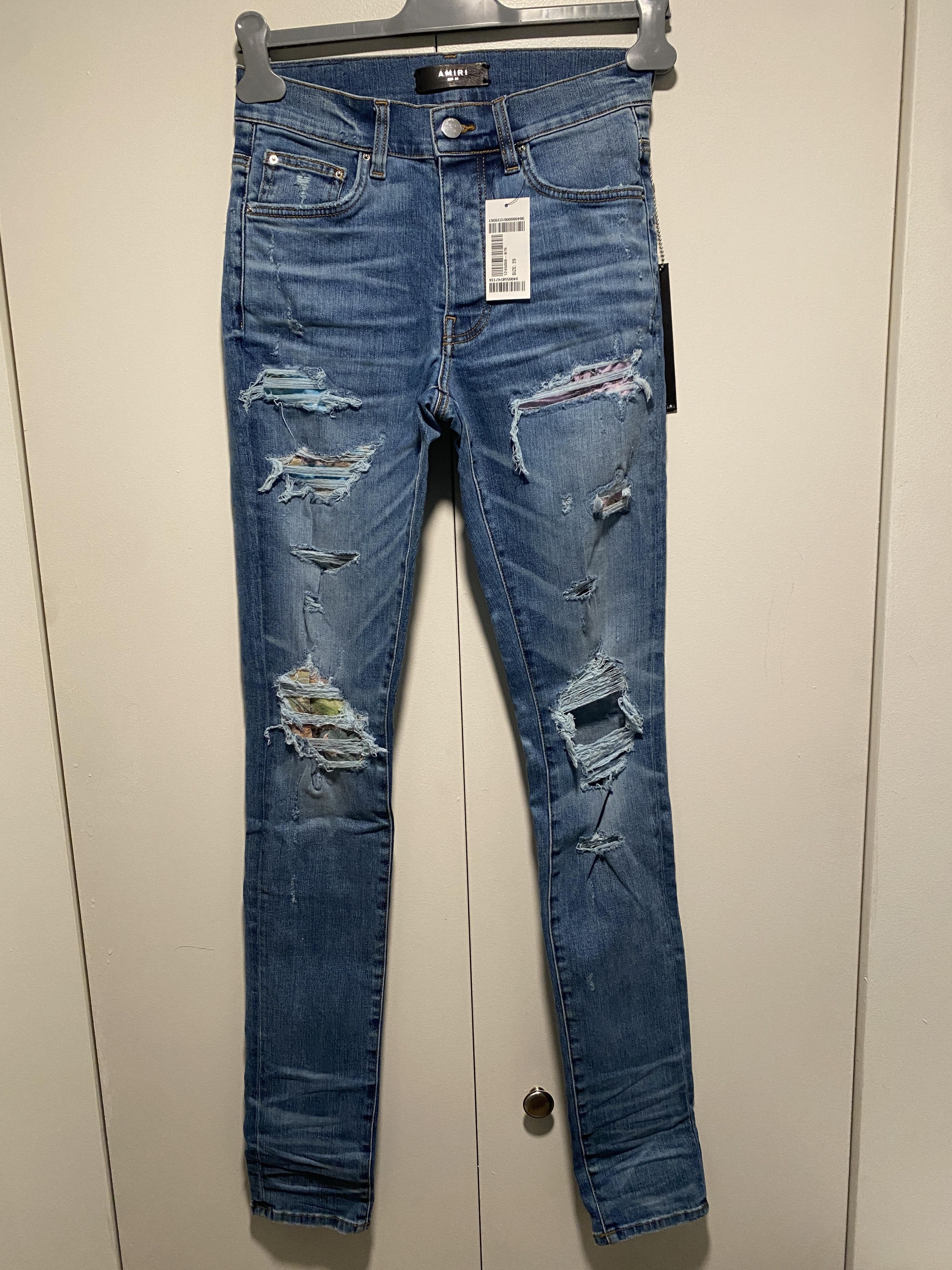 Amiri Amiri HAWAIIAN PATCH JEAN black aged distressed thrasher Size US 29 - 1 Thumbnail