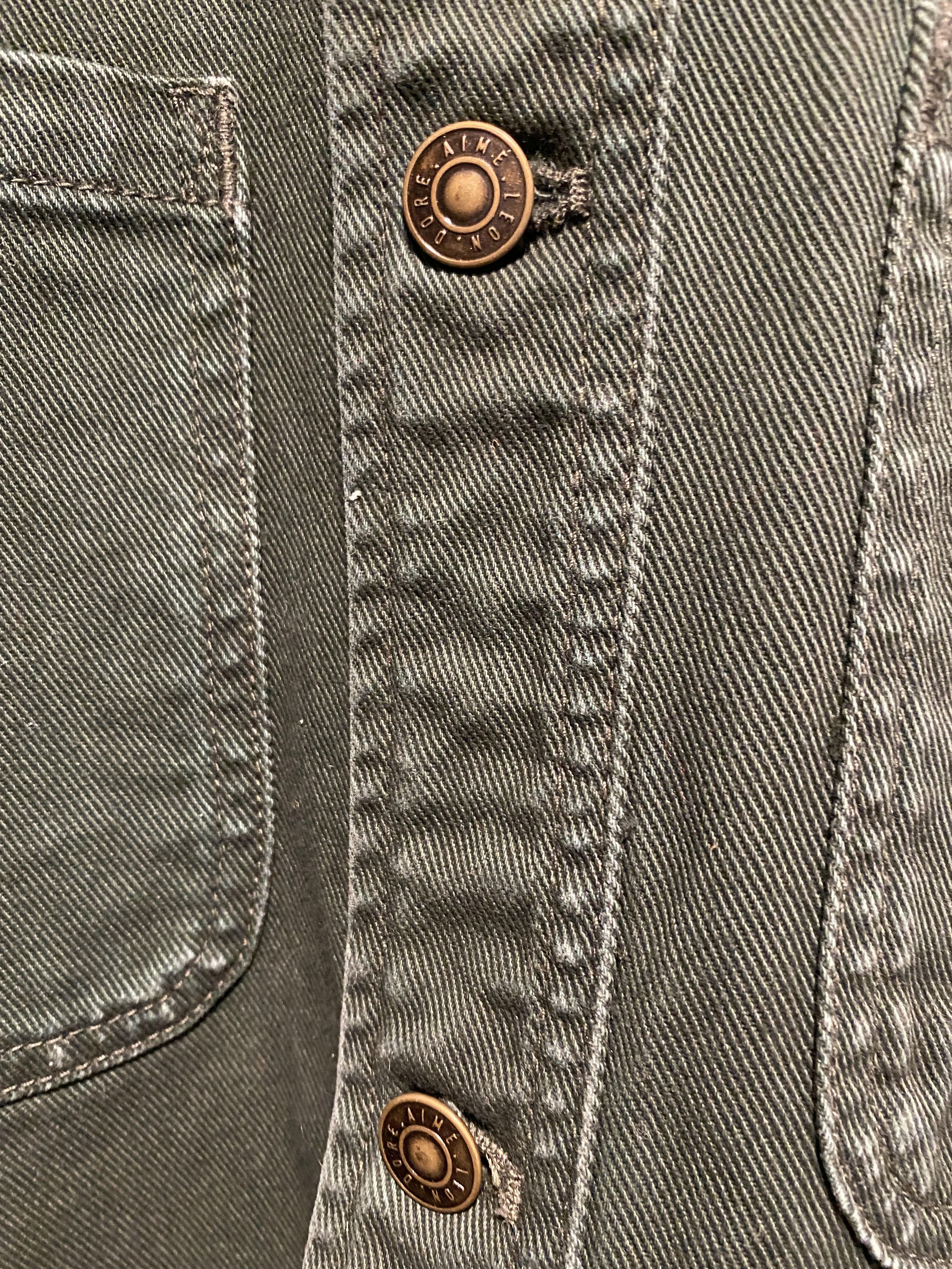 Aime Leon Dore Aime Leon Dore Denim Overshirt - green f/w 21 medium Size US M / EU 48-50 / 2 - 2 Thumbnail