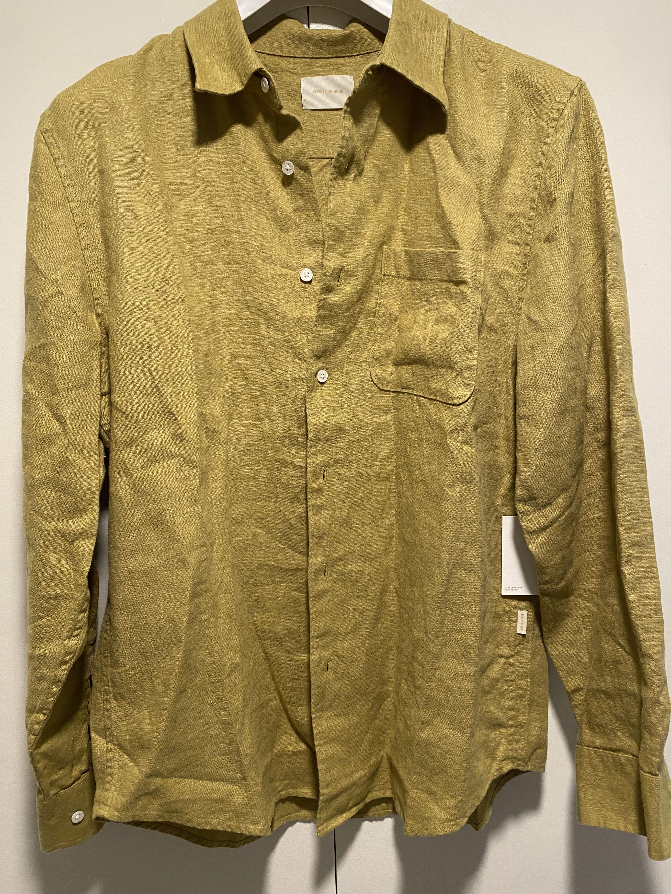 Aime Leon Dore aime leon dore Linen Shirt ald-tan Size US M / EU 48-50 / 2 - 2 Thumbnail