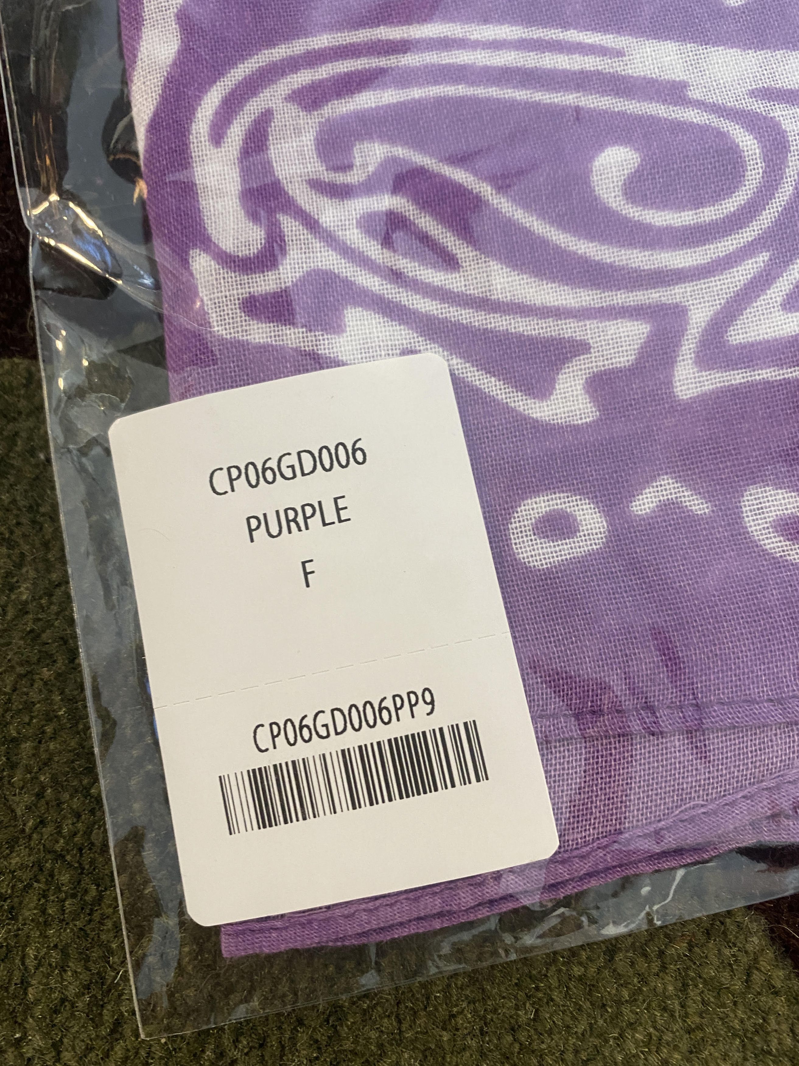 Cactus Plant Flea Market Cactus Plant Flea Market CPFM FLASH BANDANA-purple Size ONE SIZE - 4 Thumbnail
