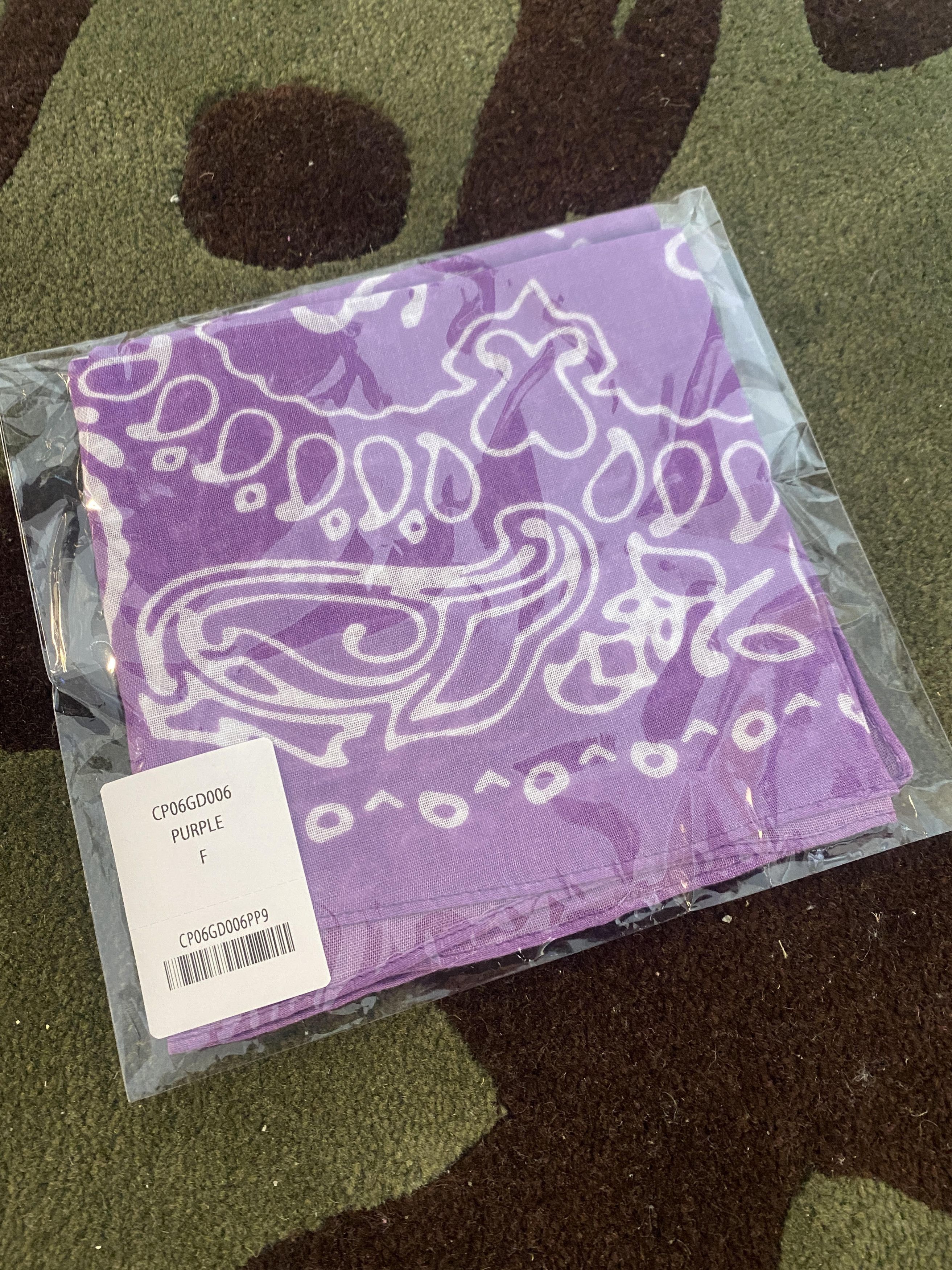 Cactus Plant Flea Market Cactus Plant Flea Market CPFM FLASH BANDANA-purple Size ONE SIZE - 3 Thumbnail