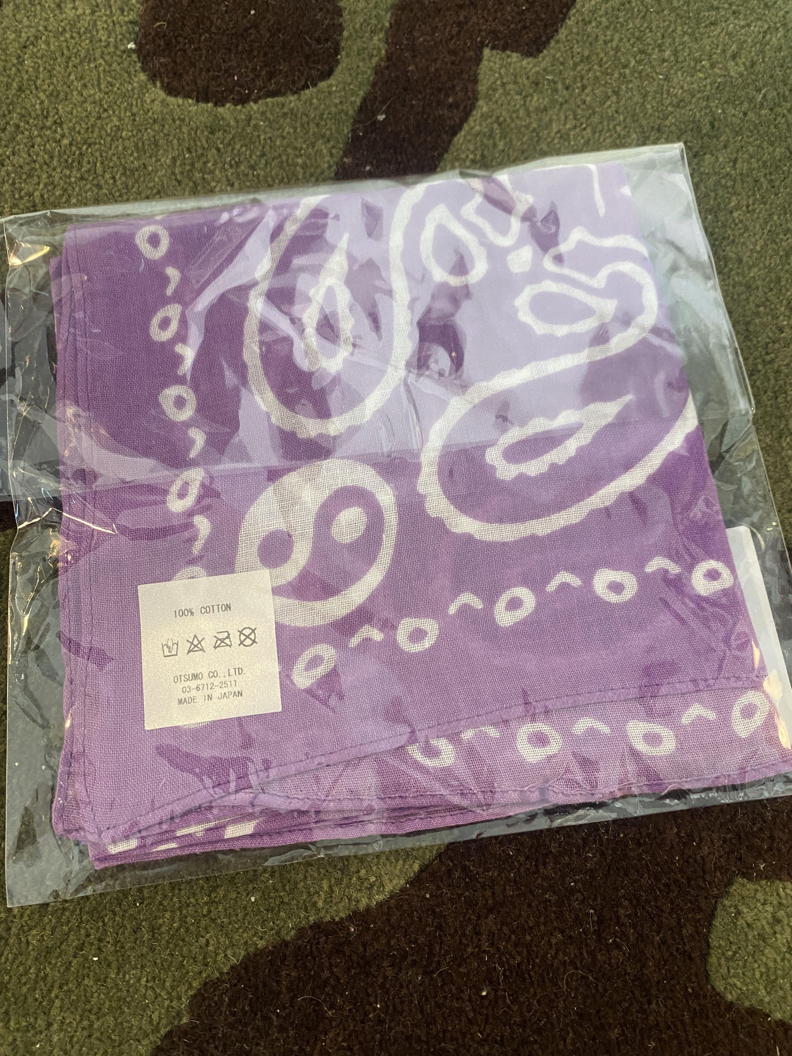 Cactus Plant Flea Market Cactus Plant Flea Market CPFM FLASH BANDANA-purple Size ONE SIZE - 1 Thumbnail