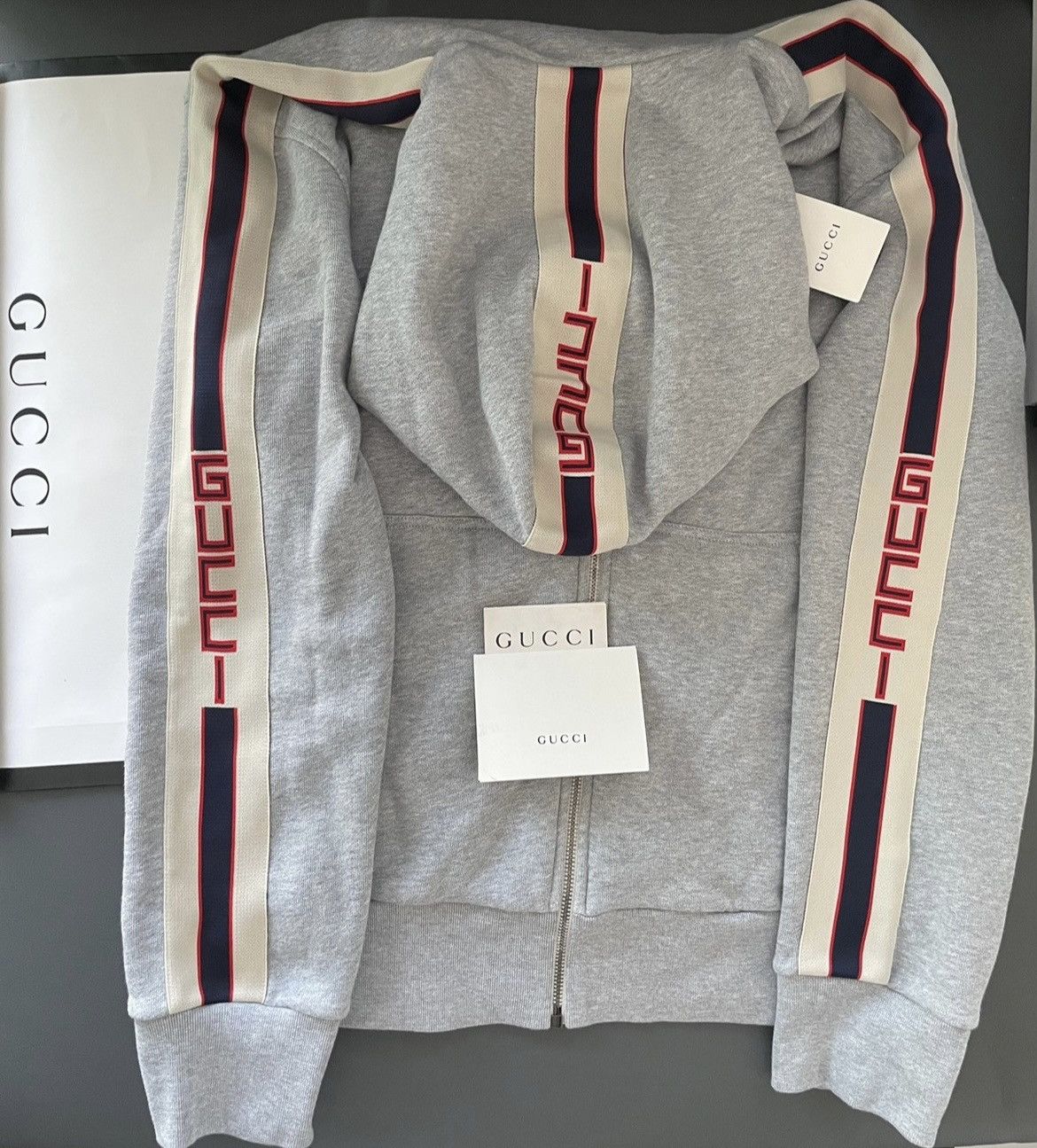 Gucci Sold Out Brand NEW Iconic Super Runway Track Hoodie Jacket Size US M / EU 48-50 / 2 - 5 Thumbnail