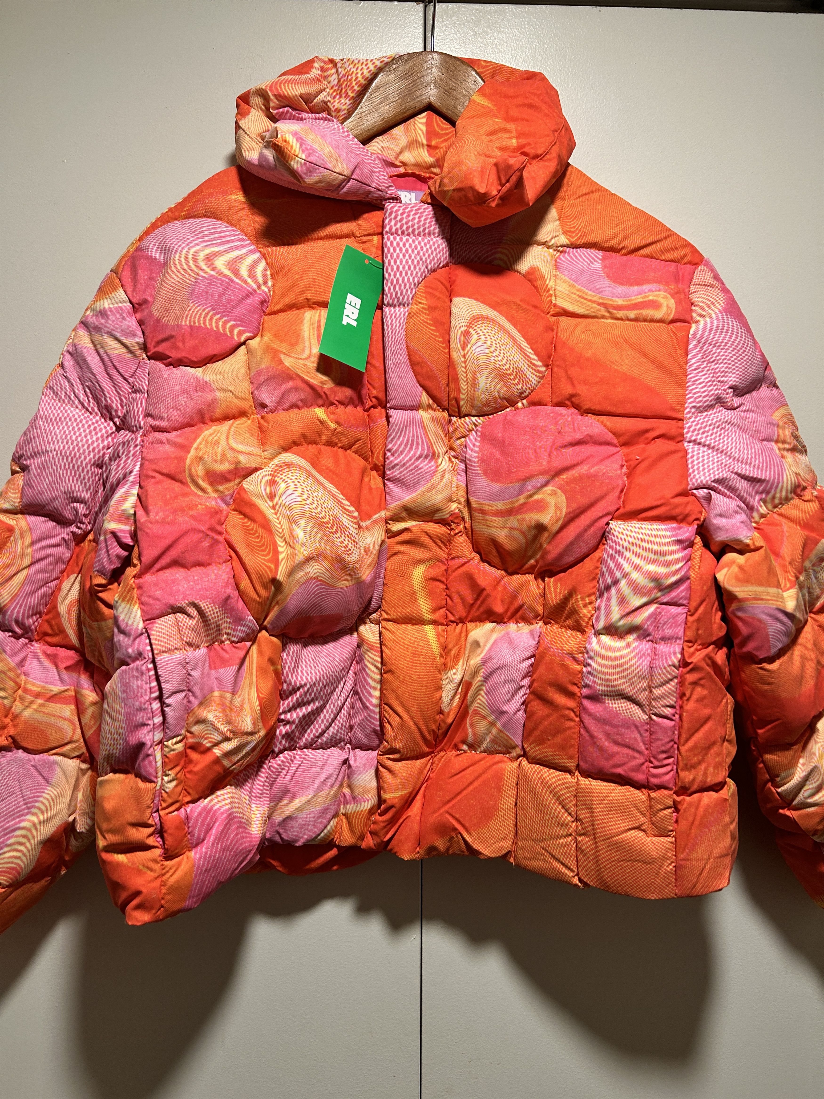 ERL ERL Psychadellic Circle Puffer Jacket - Pink Size US M / EU 48-50 / 2 - 1 Thumbnail