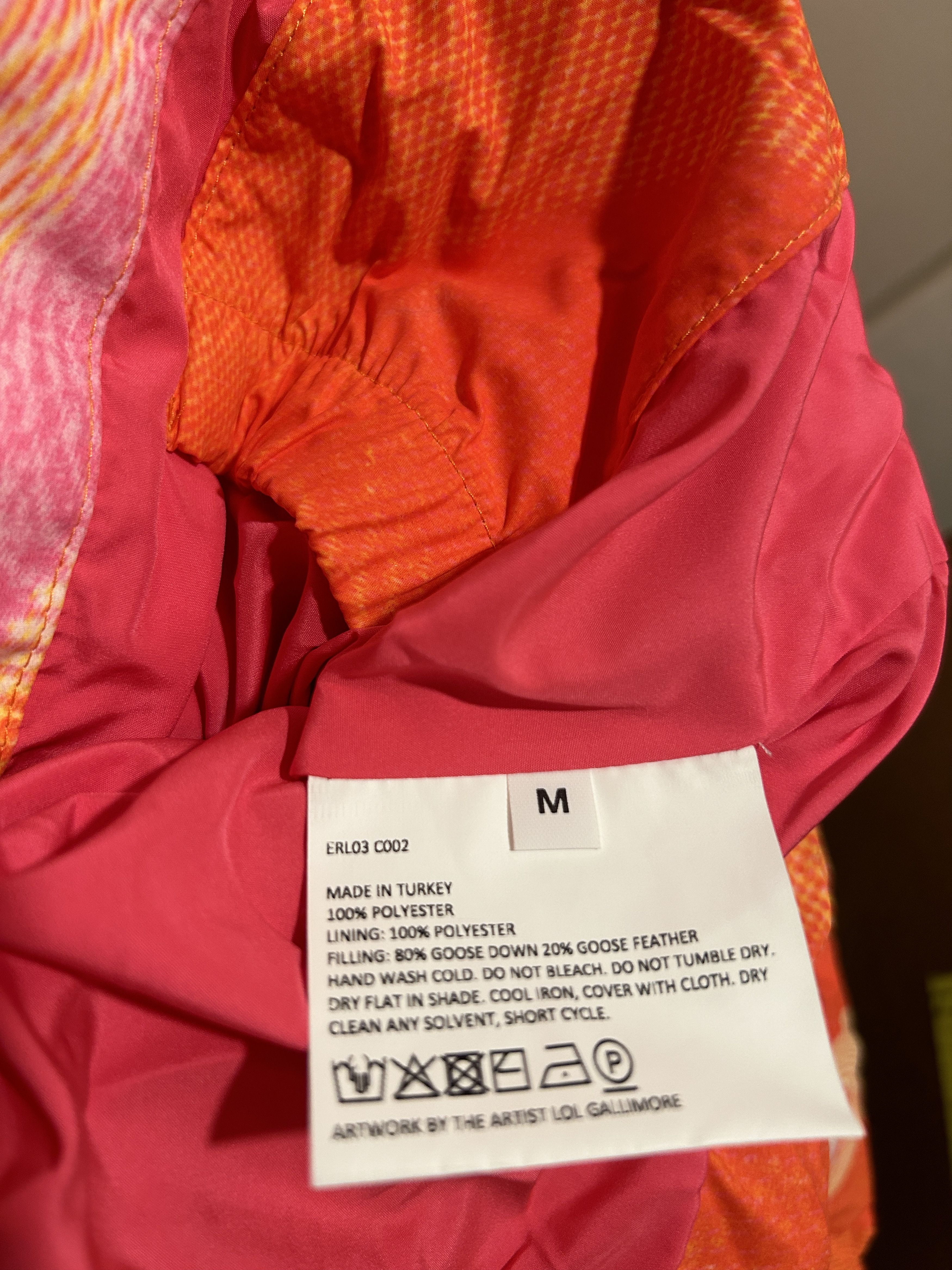 ERL ERL Psychadellic Circle Puffer Jacket - Pink Size US M / EU 48-50 / 2 - 4 Thumbnail