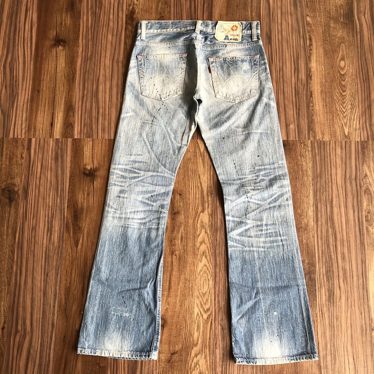 Edwin Vintage Edwin X World Industry Distressed Denim Jeans Size US 32 / EU 48 - 7 Thumbnail