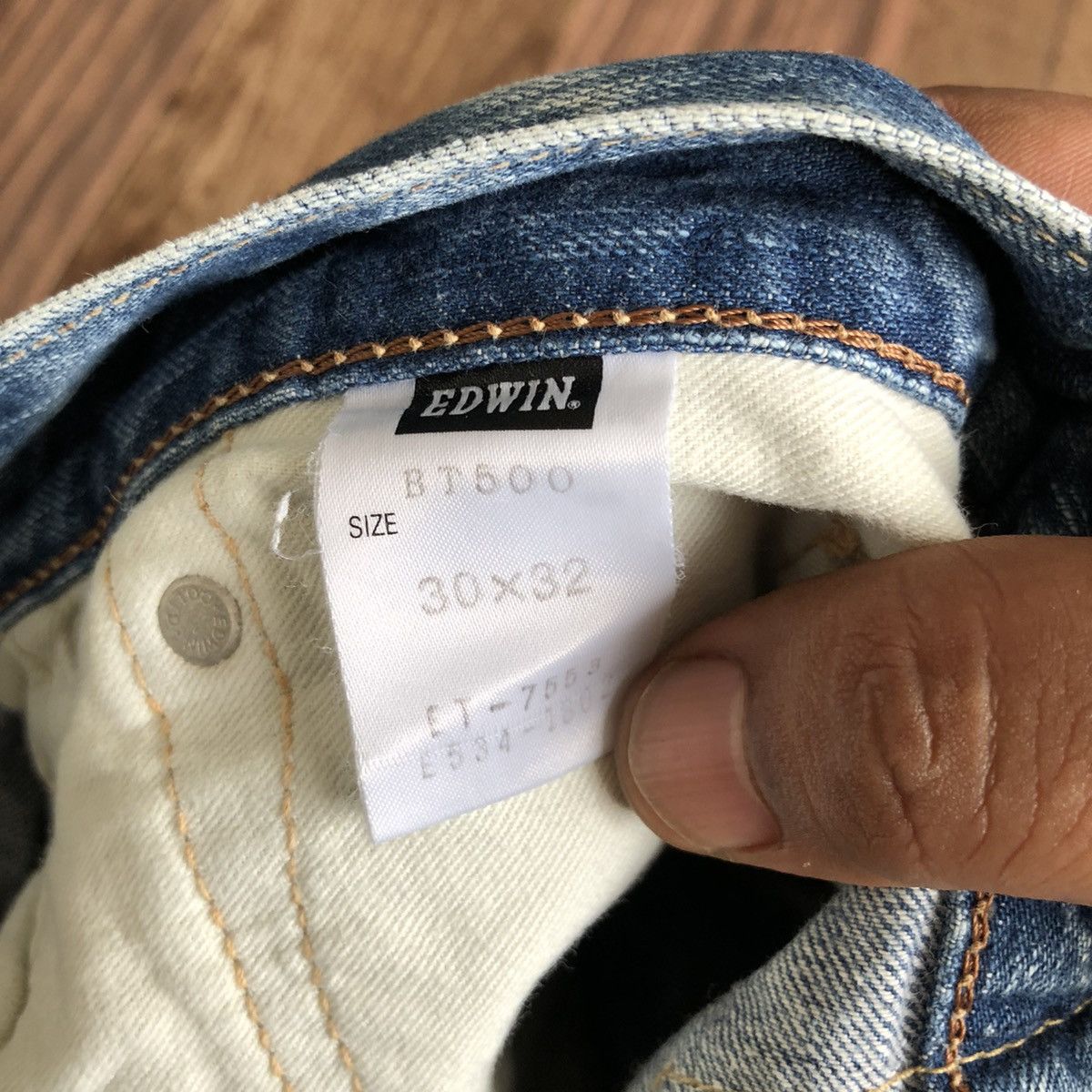 Edwin Vintage Edwin X World Industry Distressed Denim Jeans Size US 32 / EU 48 - 6 Thumbnail