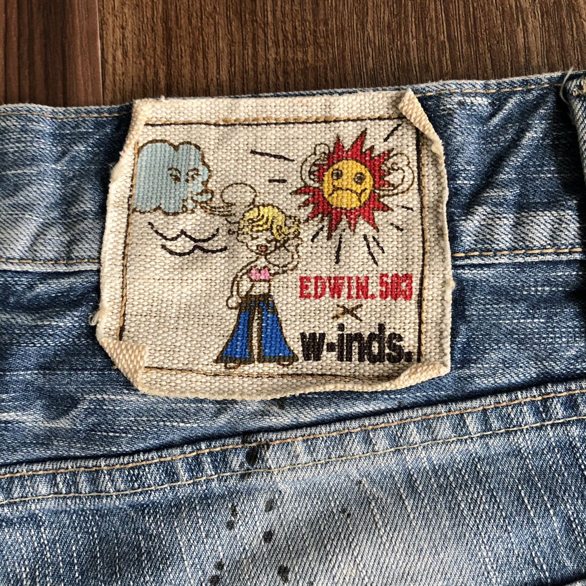 Edwin Vintage Edwin X World Industry Distressed Denim Jeans Size US 32 / EU 48 - 10 Thumbnail