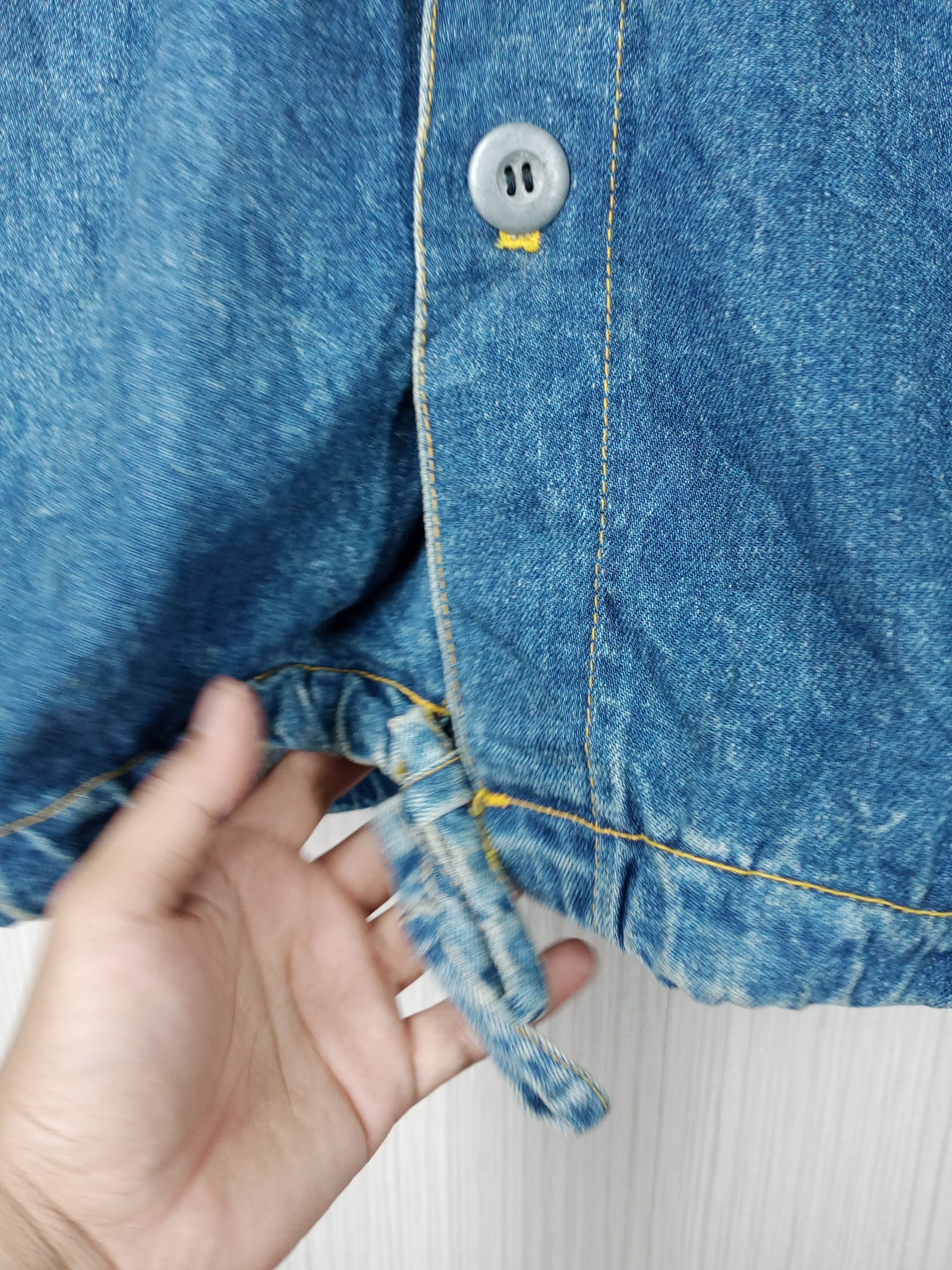 Japanese Brand Vintage 90s Japanese Brand Indigo Denim Long Parka Jacket Size US XL / EU 56 / 4 - 10 Thumbnail