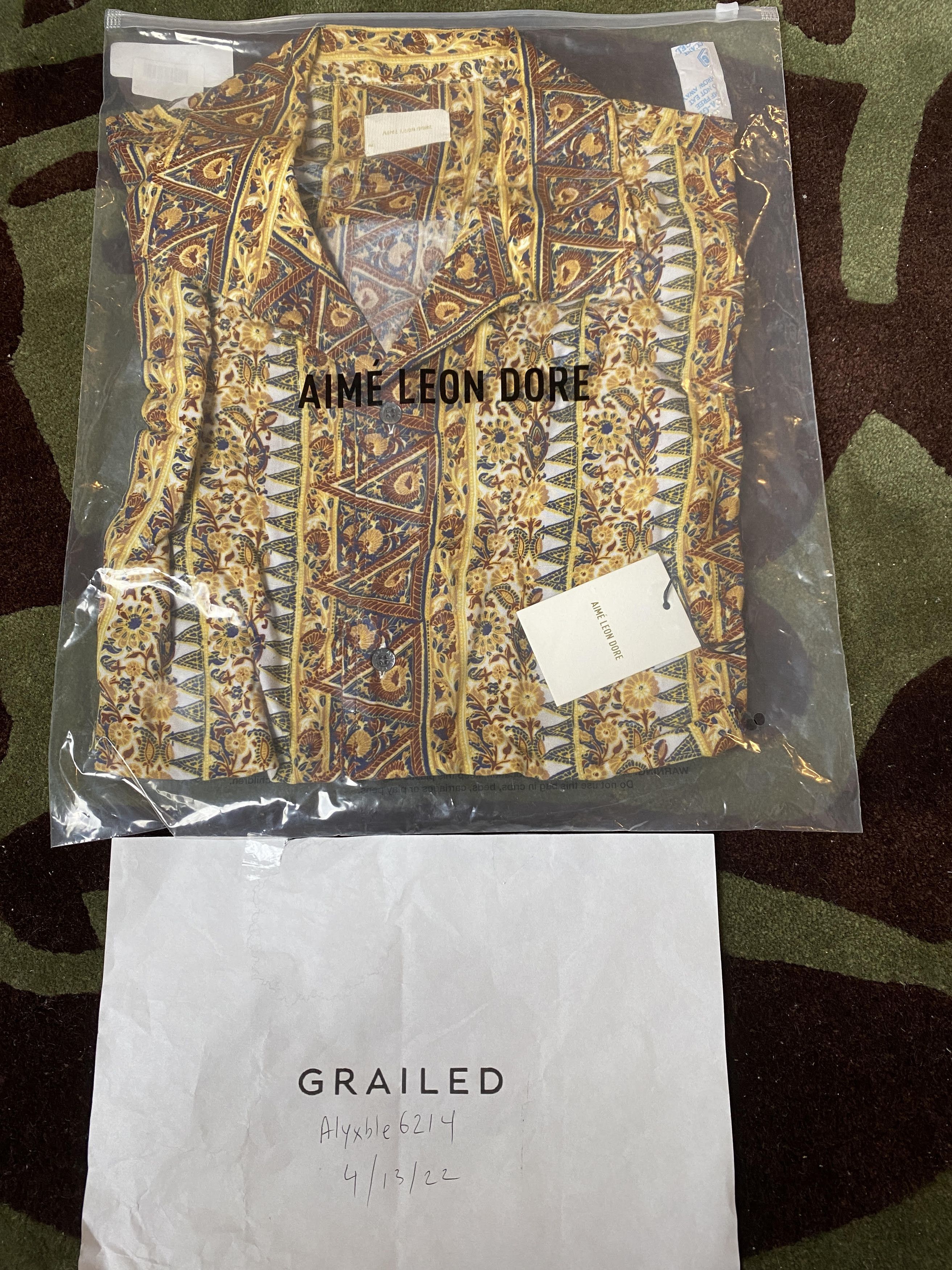 Aime Leon Dore Aime Leon Dore Printed Leisure Shirt- barocco bronze Size US M / EU 48-50 / 2 - 2 Thumbnail