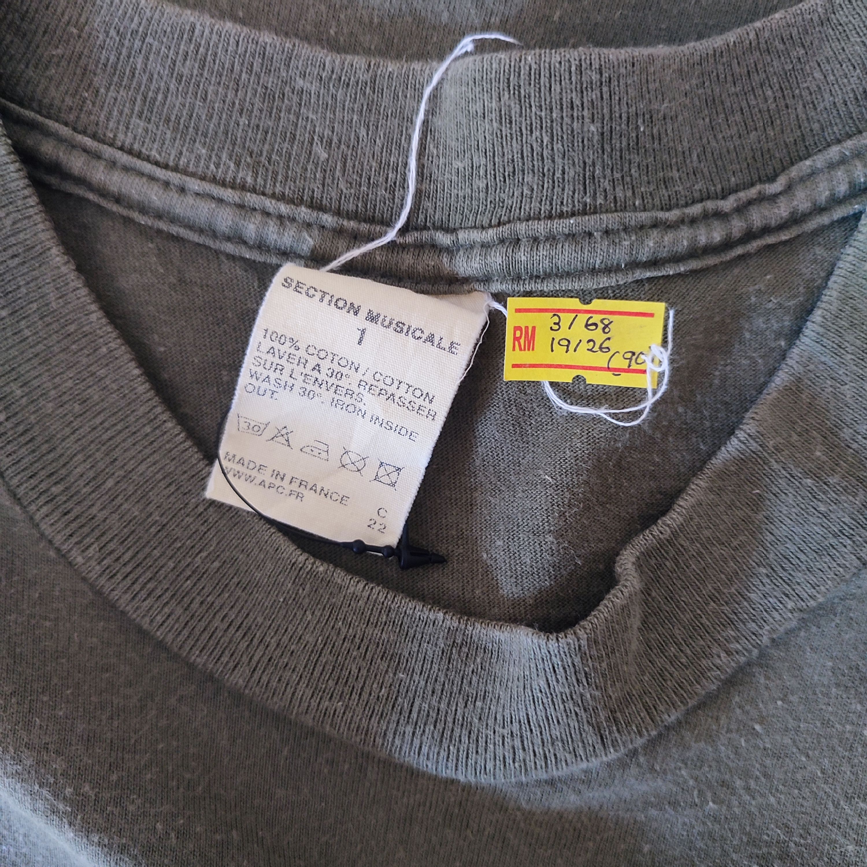 A.P.C. × Japanese Brand × Vintage APC Box Logo Design Japanese Tshirt Size US M / EU 48-50 / 2 - 4 Thumbnail