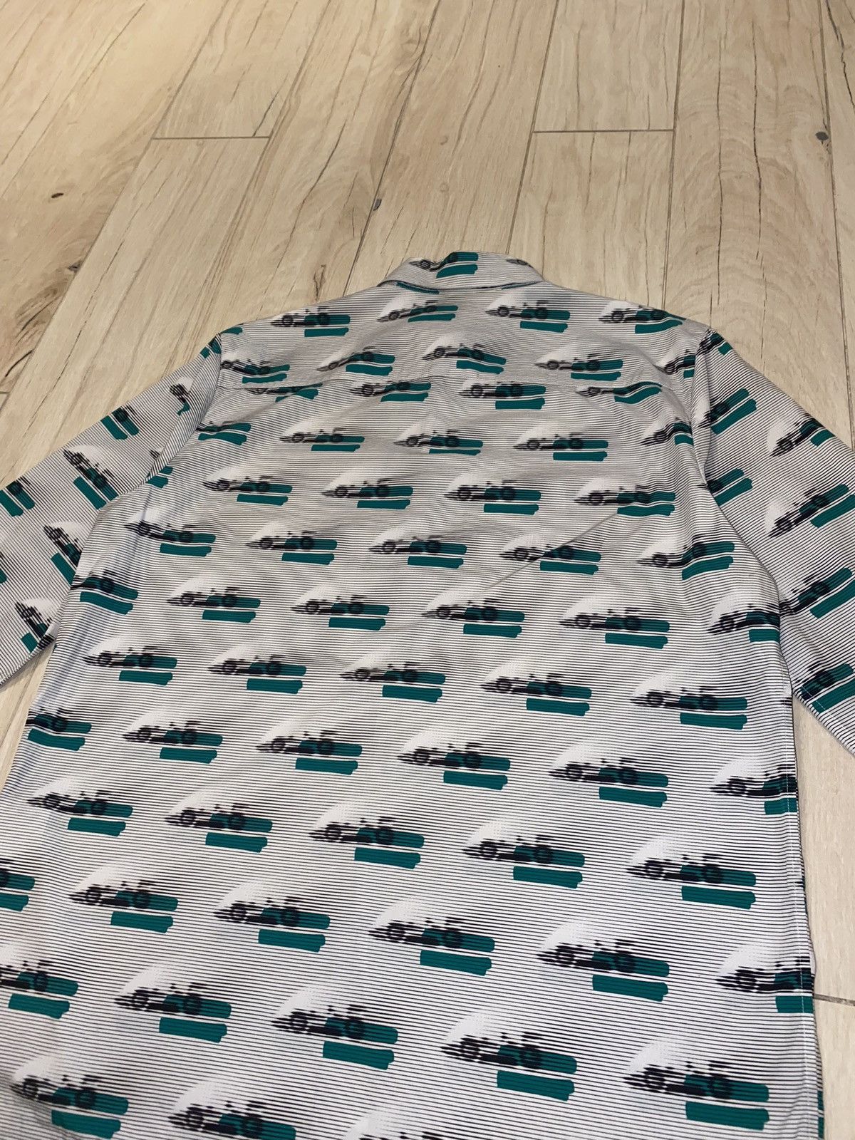 Prada SS15 Prada F1 Racing All Over Printed Button Up Shirt Size US M / EU 48-50 / 2 - 9 Thumbnail