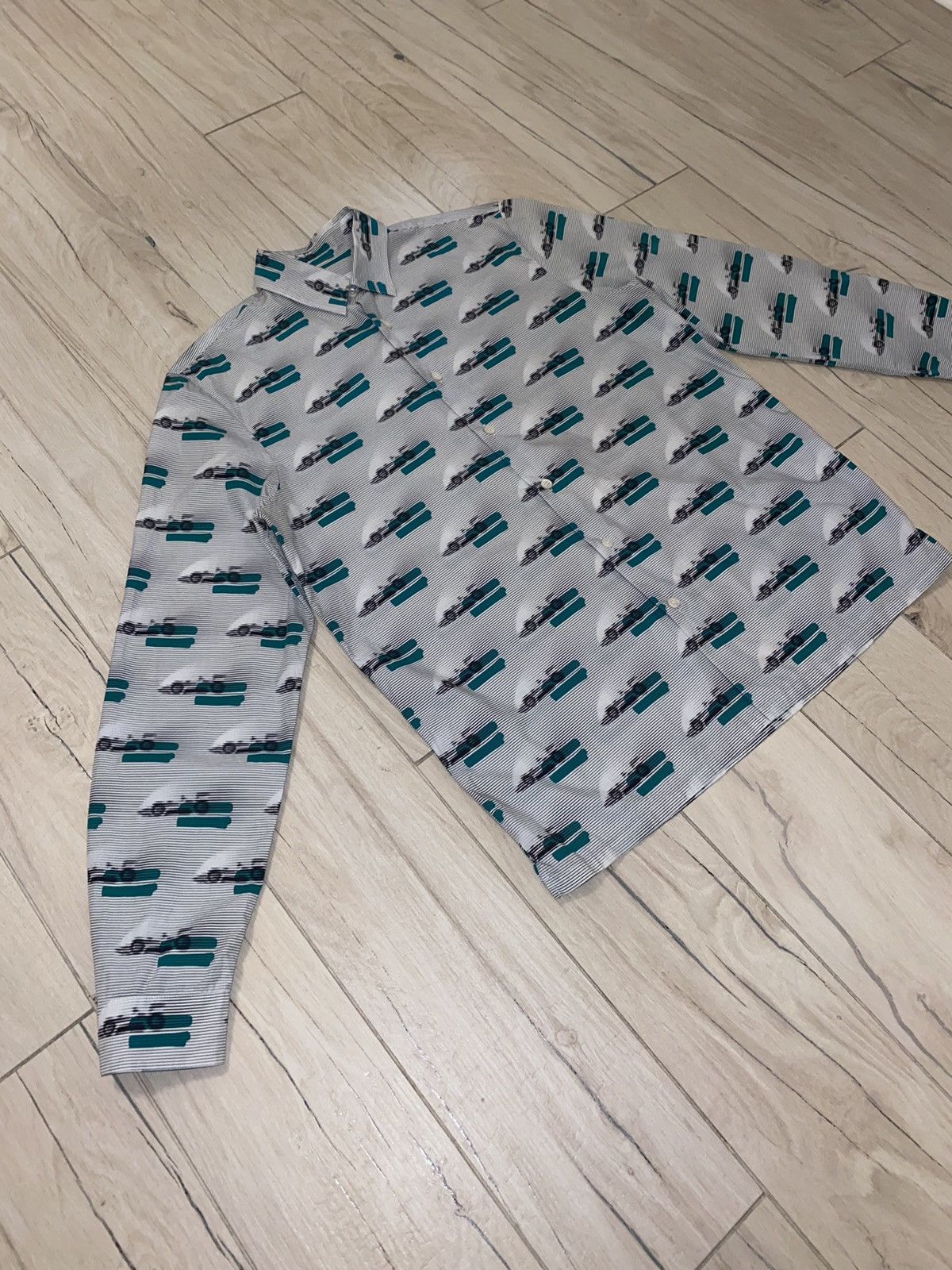 Prada SS15 Prada F1 Racing All Over Printed Button Up Shirt Size US M / EU 48-50 / 2 - 4 Thumbnail