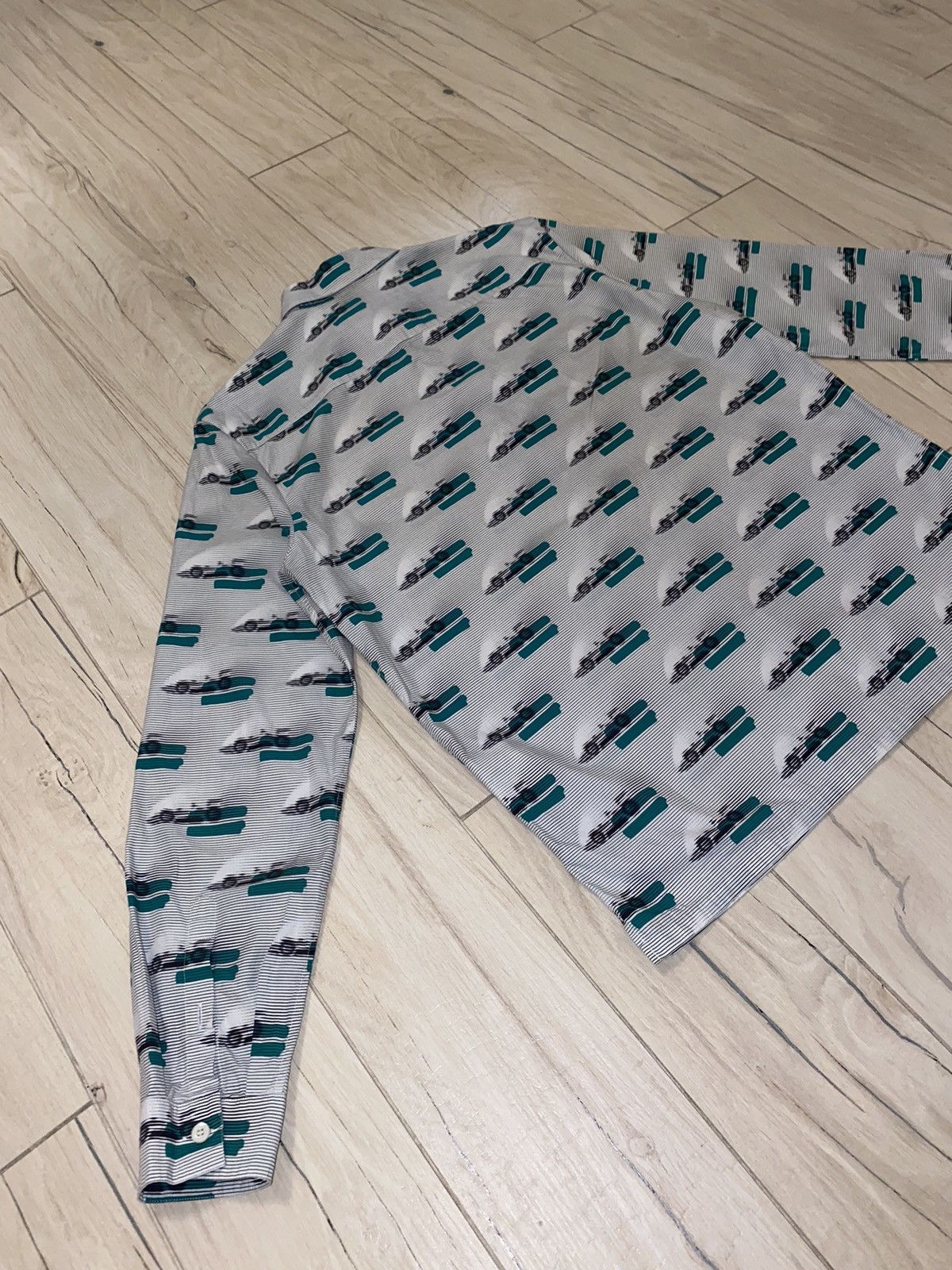 Prada SS15 Prada F1 Racing All Over Printed Button Up Shirt Size US M / EU 48-50 / 2 - 8 Thumbnail