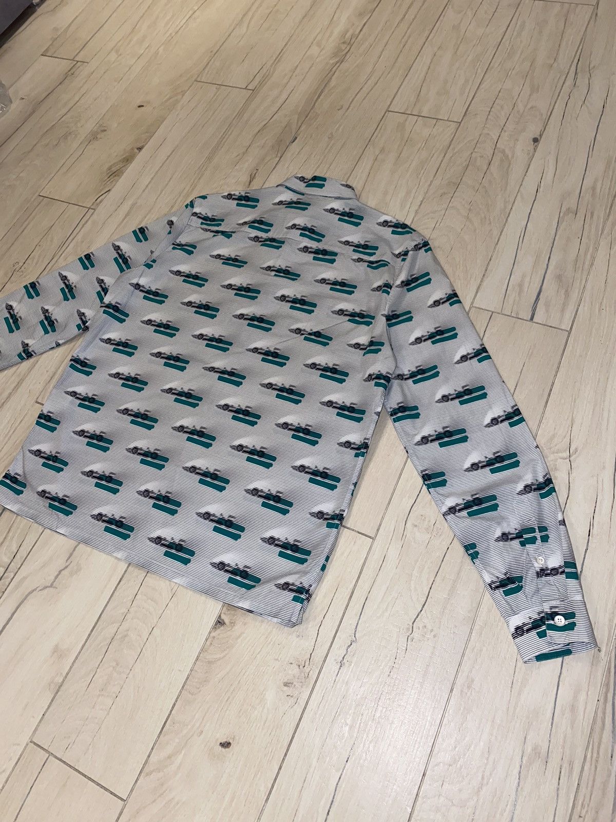 Prada SS15 Prada F1 Racing All Over Printed Button Up Shirt Size US M / EU 48-50 / 2 - 7 Thumbnail