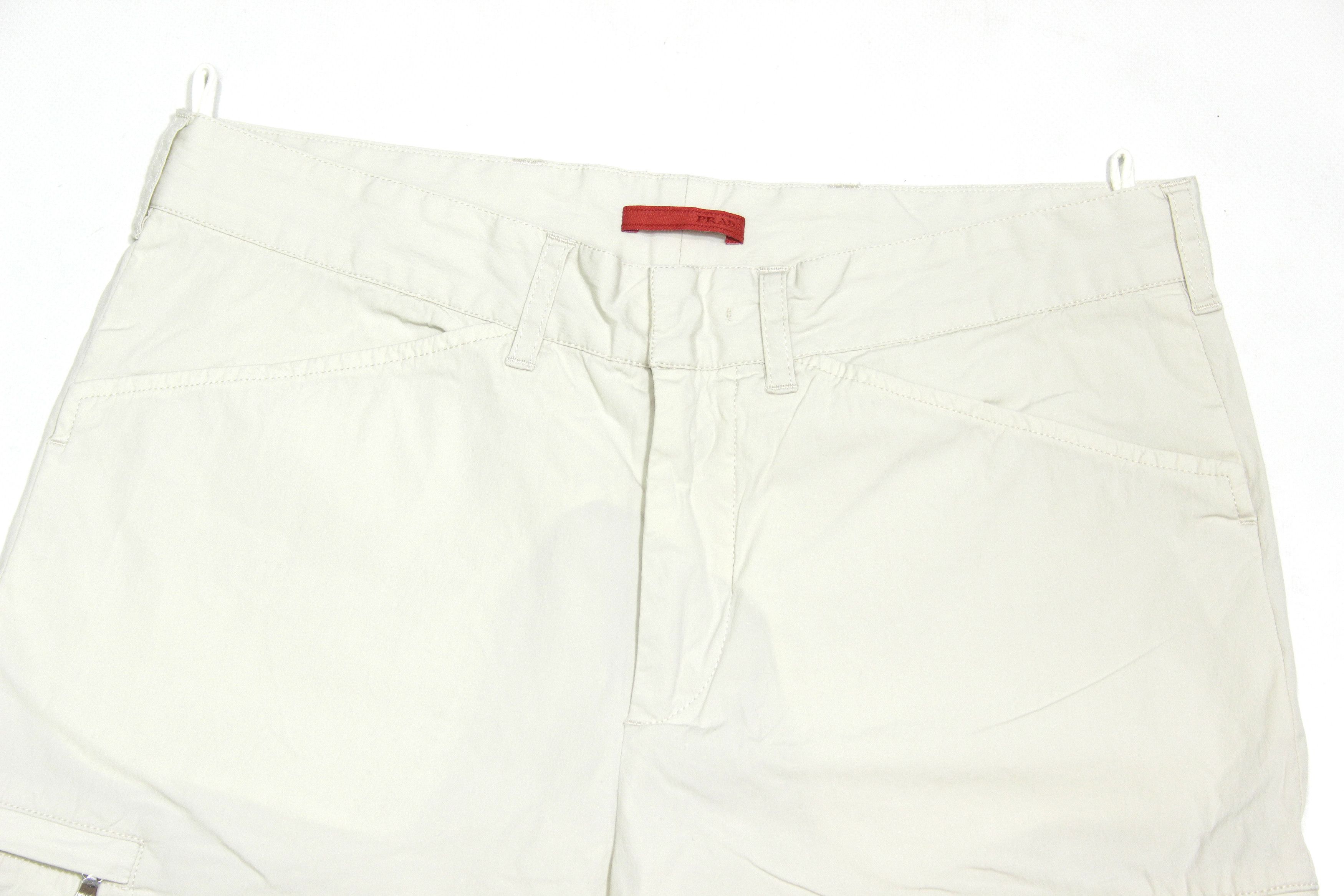 Prada Nylon Cargo Zip Pockets Black Tab Shorts Size US 30 / EU 46 - 3 Thumbnail