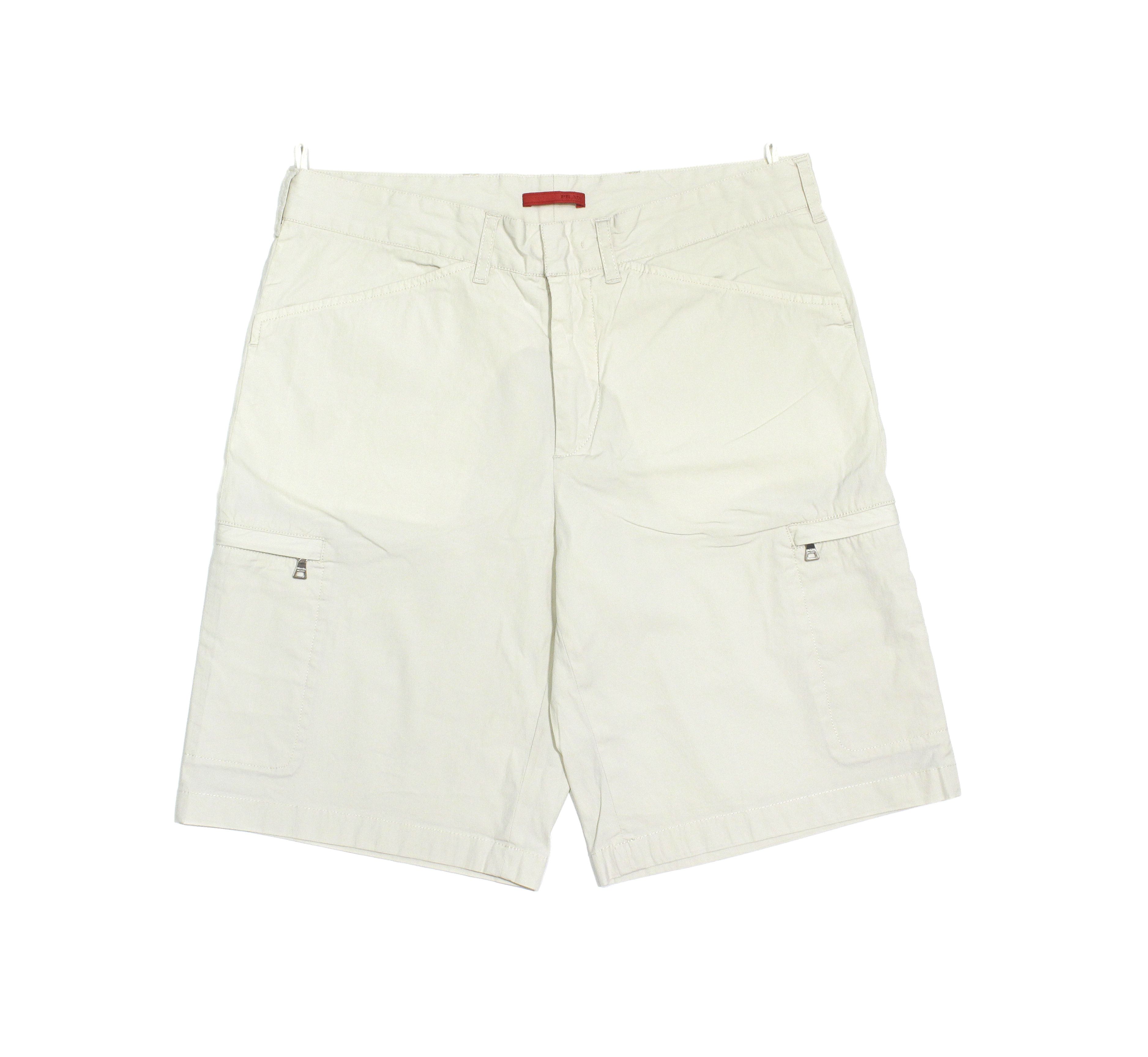 Prada Nylon Cargo Zip Pockets Black Tab Shorts Size US 30 / EU 46 - 1 Thumbnail