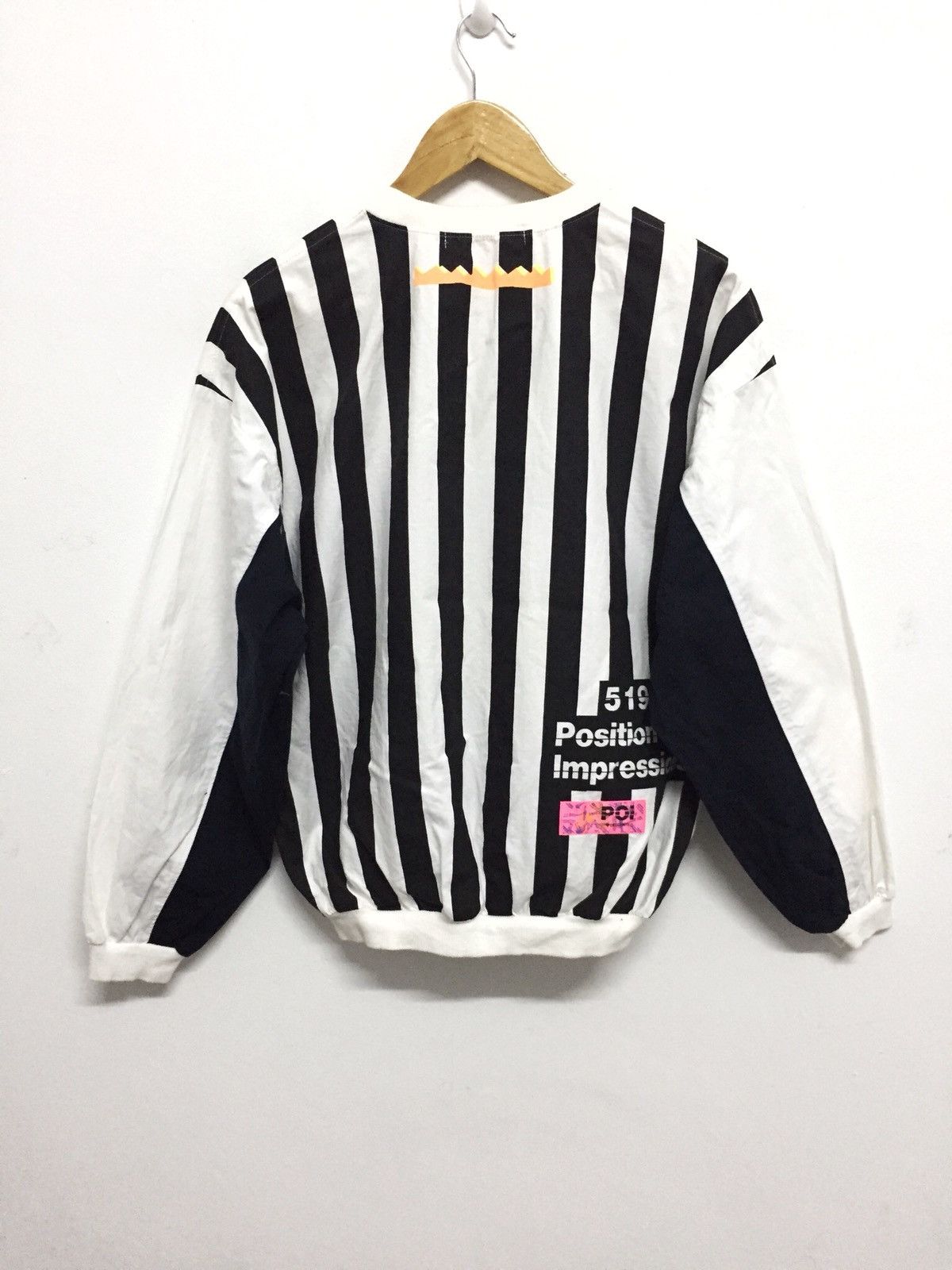 Descente Vintage 90s Jail Striped POi Volleyball Jumper Size US L / EU 52-54 / 3 - 2 Thumbnail