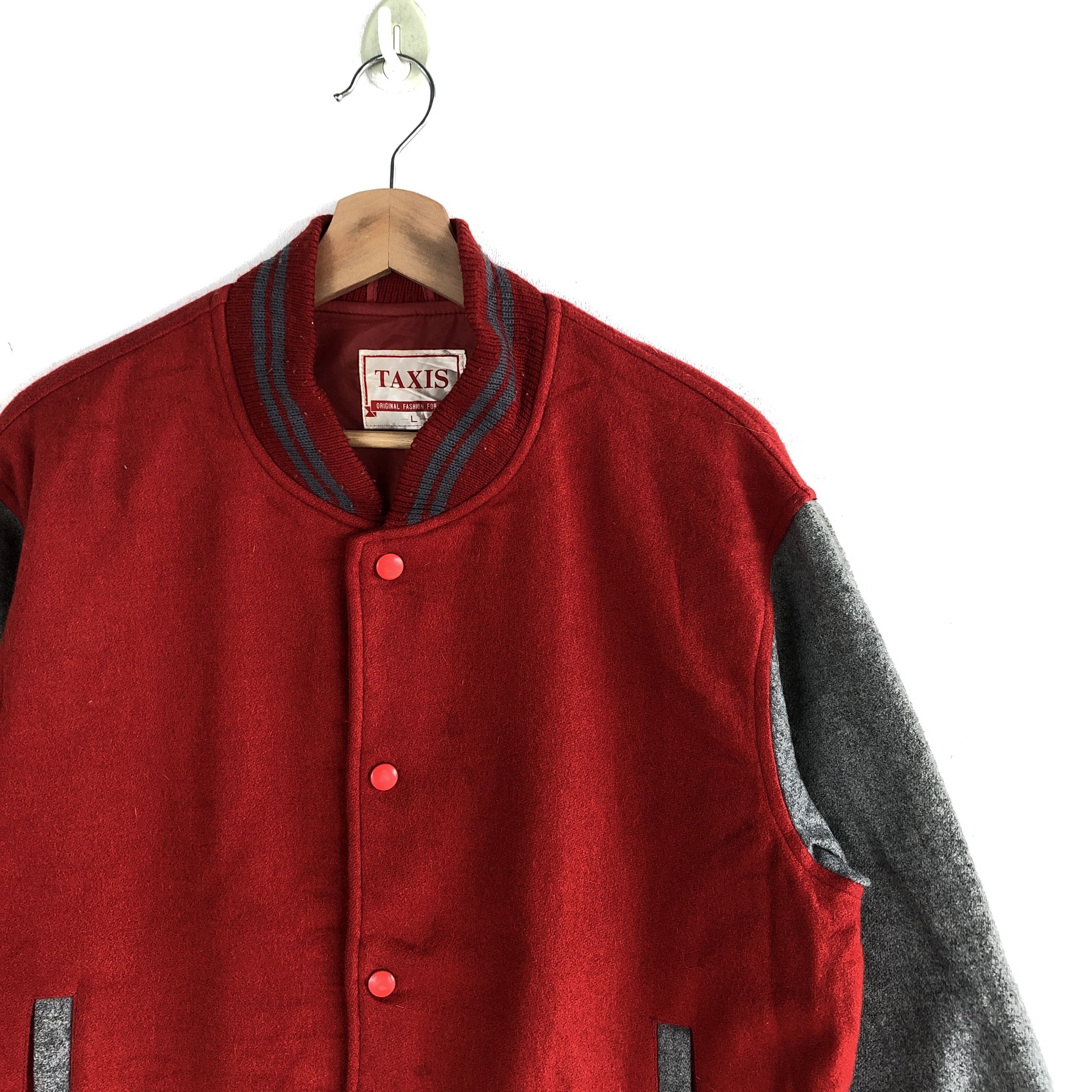 Japanese Brand × Vintage Vintage Taxis Japanese Varsity Jacket Wool Jacket BS54529 Size US L / EU 52-54 / 3 - 5 Thumbnail