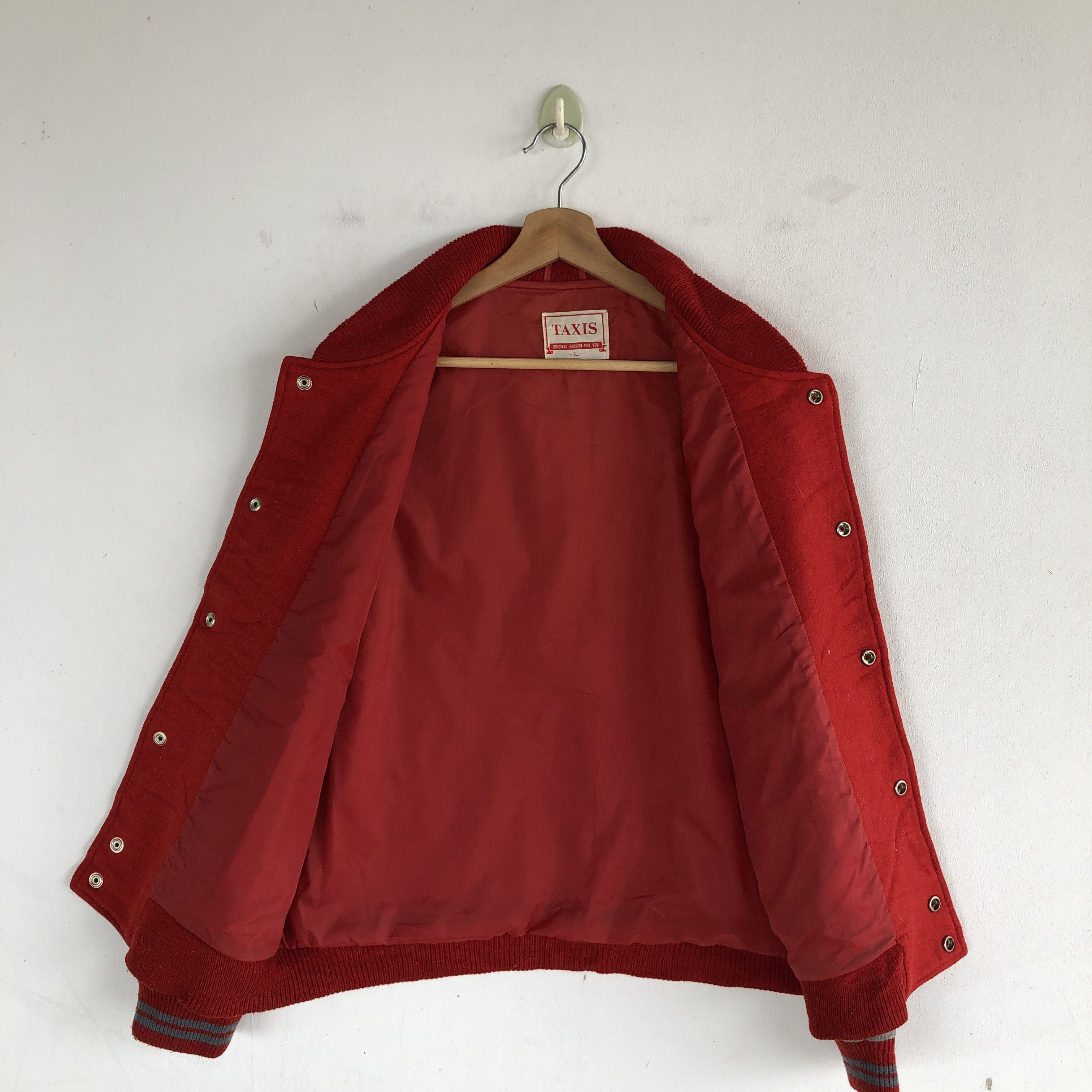 Japanese Brand × Vintage Vintage Taxis Japanese Varsity Jacket Wool Jacket BS54529 Size US L / EU 52-54 / 3 - 7 Thumbnail