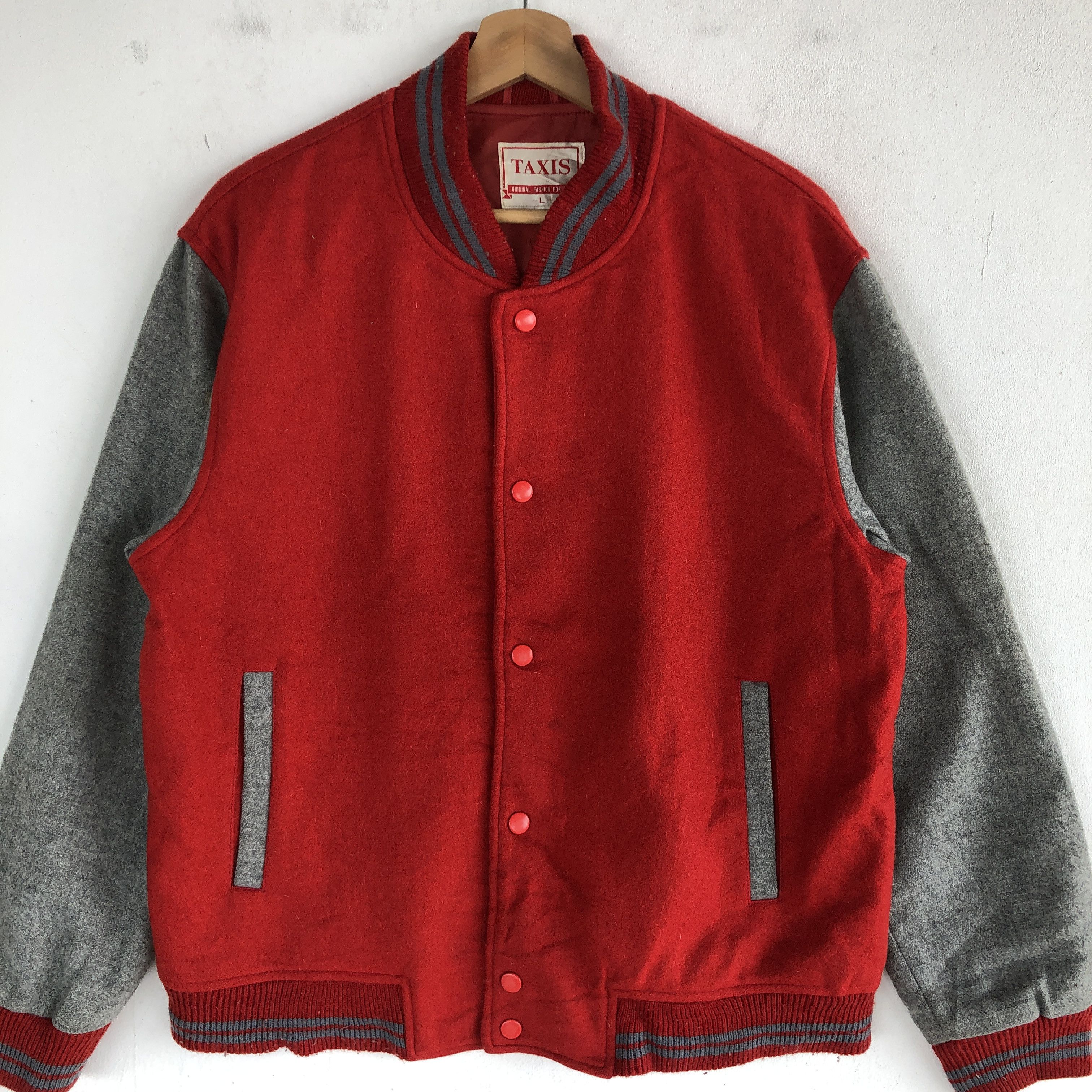 Japanese Brand × Vintage Vintage Taxis Japanese Varsity Jacket Wool Jacket BS54529 Size US L / EU 52-54 / 3 - 4 Thumbnail
