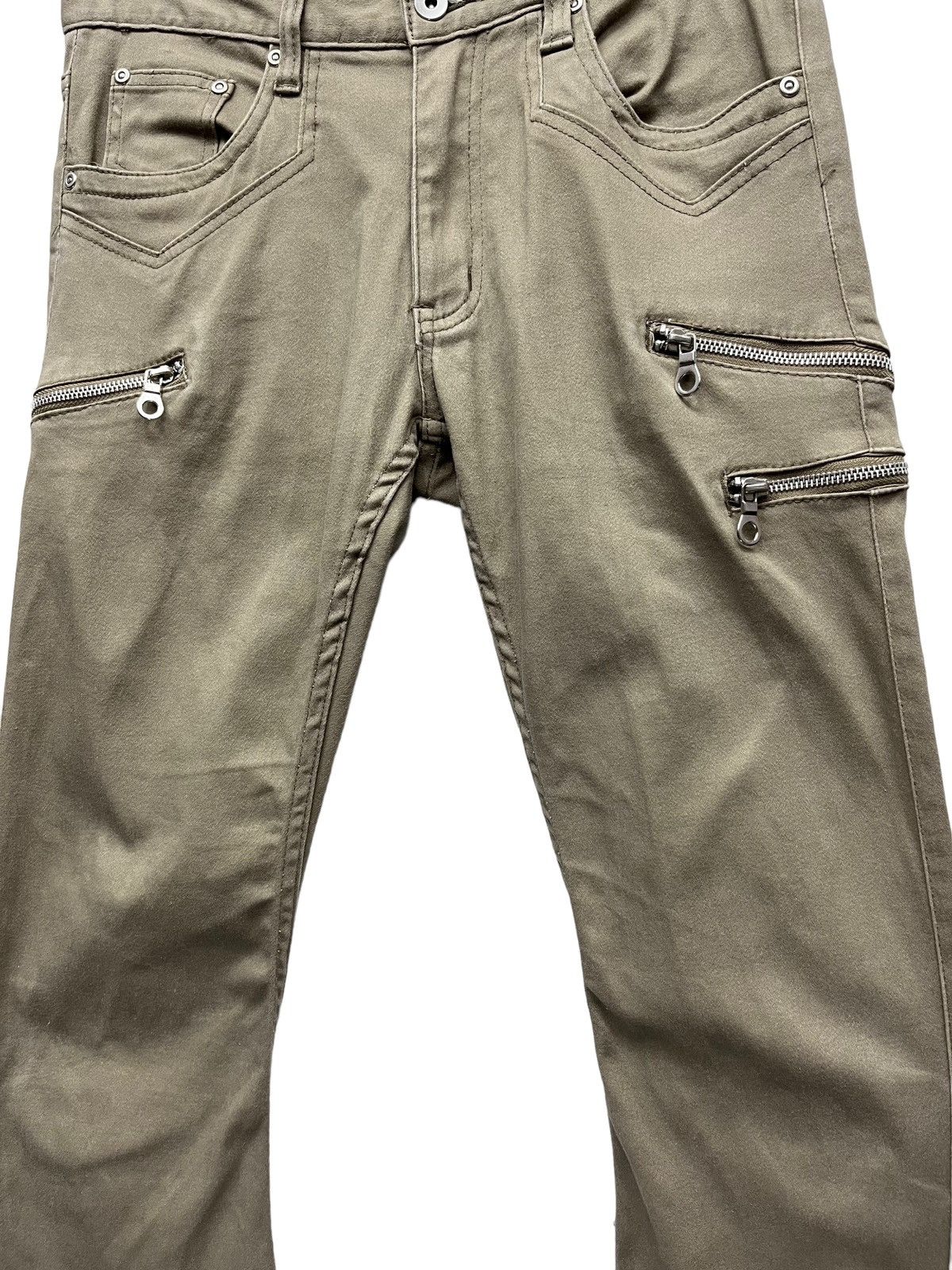 Japanese Brand × Vintage 🔥BIKESTAR Punk Bondage Zippers Stretch Skinny Curve Flare Size US 30 / EU 46 - 3 Thumbnail