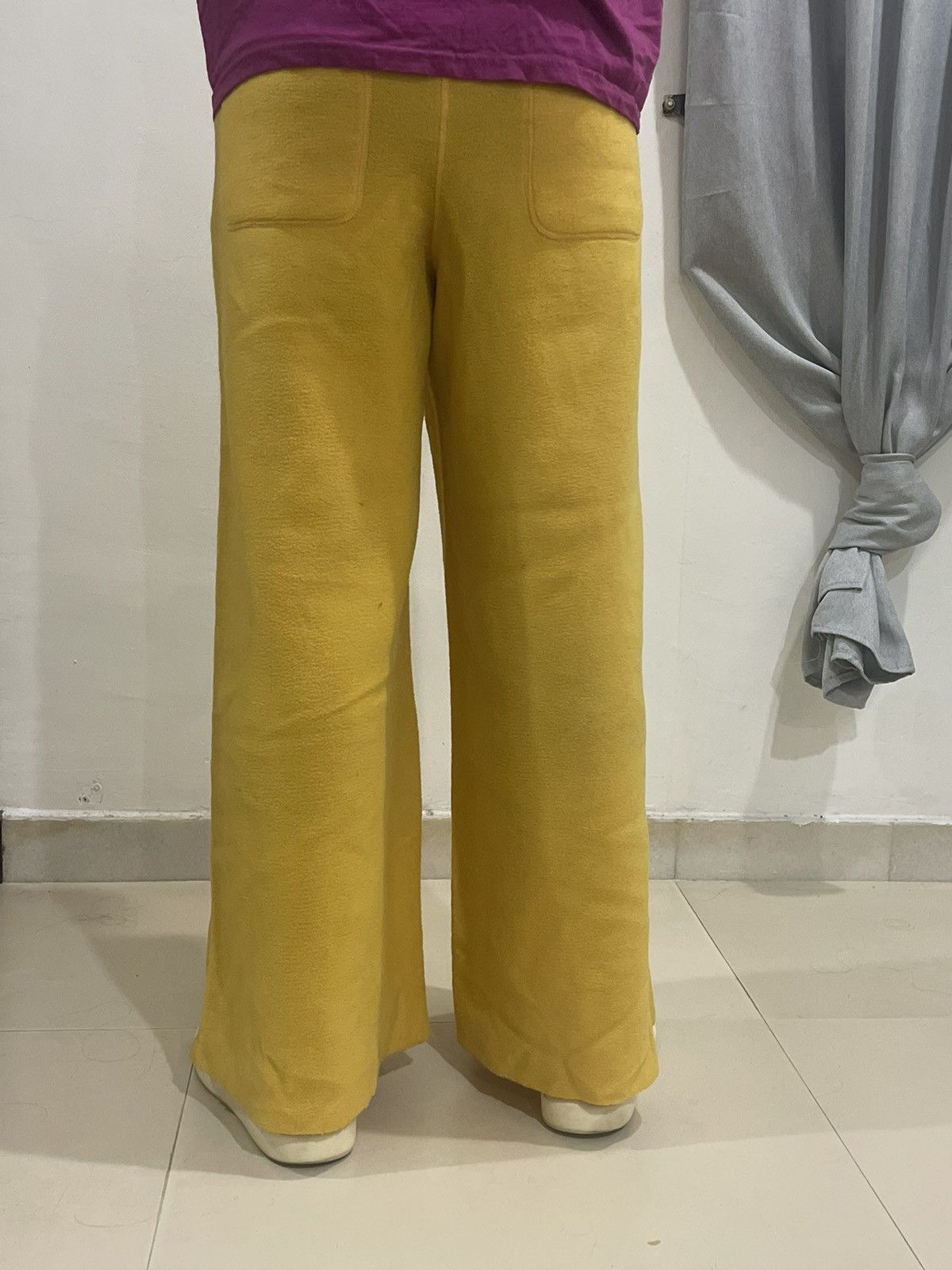 Issey Miyake ✅NEED GONE❌Yellow Fleece Baggy Pants by Issey Miyake sz 26 Size US 26 / EU 42 - 8 Thumbnail