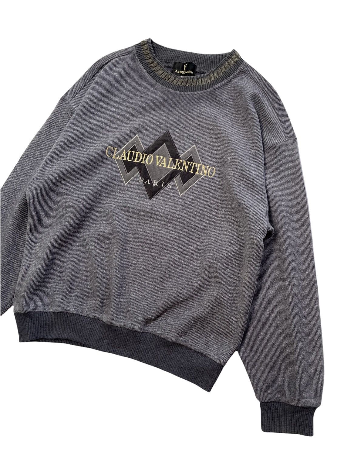 Valentino Claudio Valentino Spell out Logo Sweatshirt Size US S / EU 44-46 / 1 - 3 Thumbnail