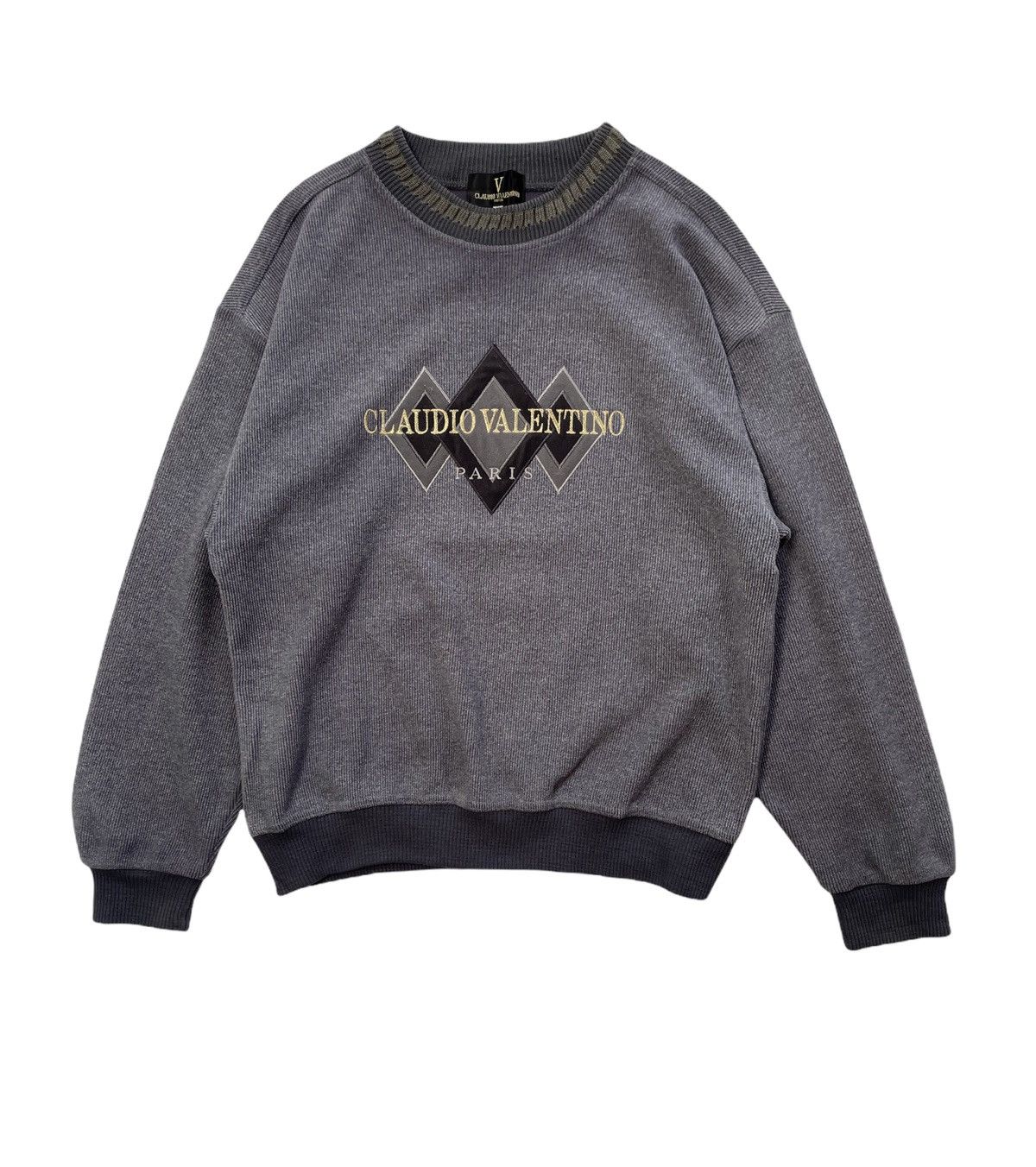 Valentino Claudio Valentino Spell out Logo Sweatshirt Size US S / EU 44-46 / 1 - 1 Thumbnail
