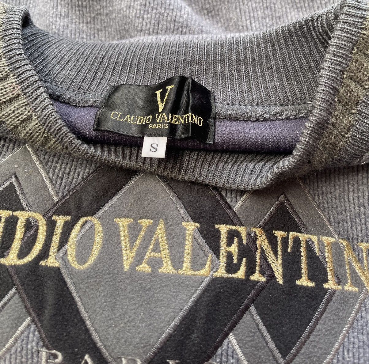 Valentino Claudio Valentino Spell out Logo Sweatshirt Size US S / EU 44-46 / 1 - 9 Thumbnail