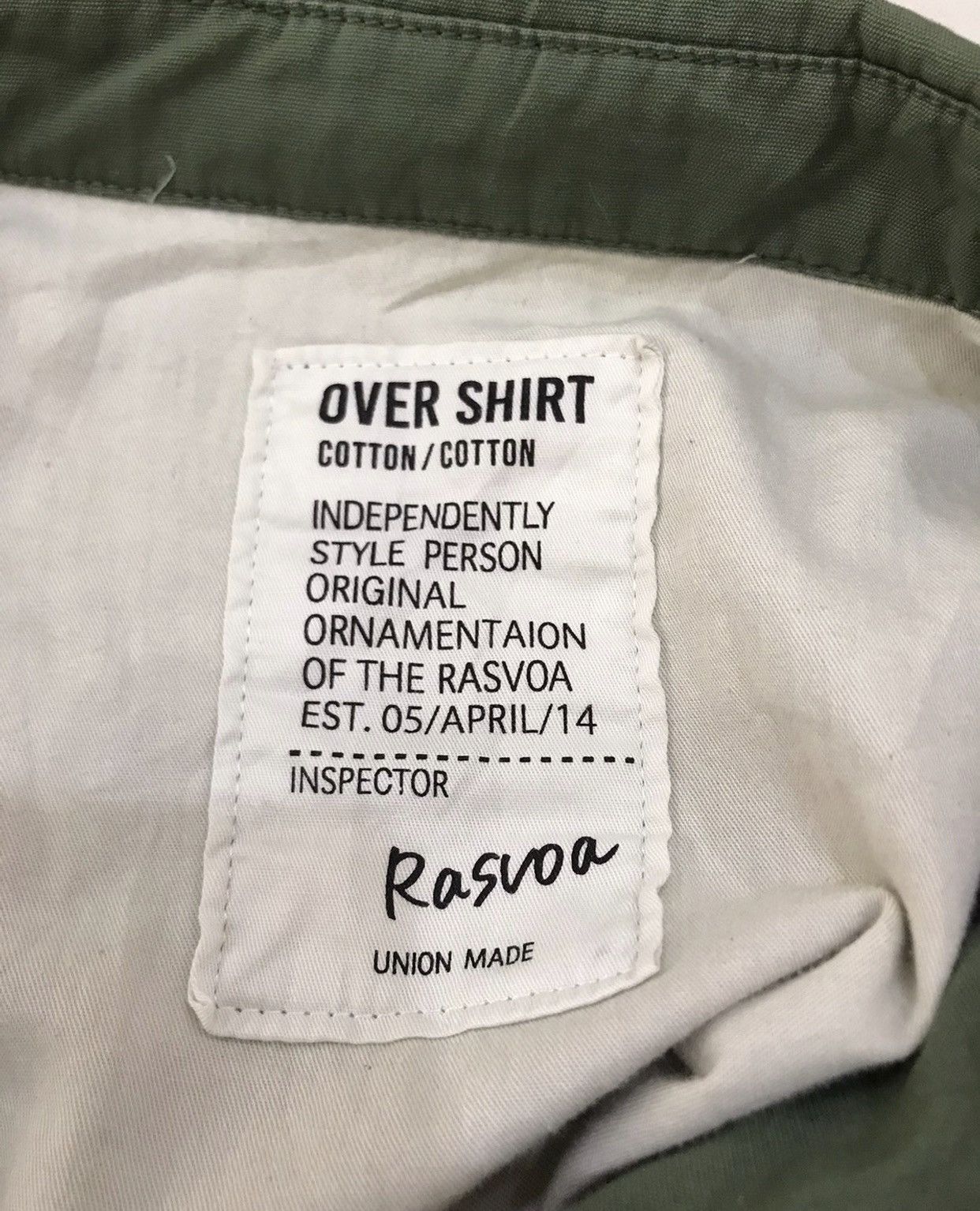 Japanese Brand JapaneseBrand Distressed Oversize Shirt Rasvoa Military Size US L / EU 52-54 / 3 - 4 Thumbnail