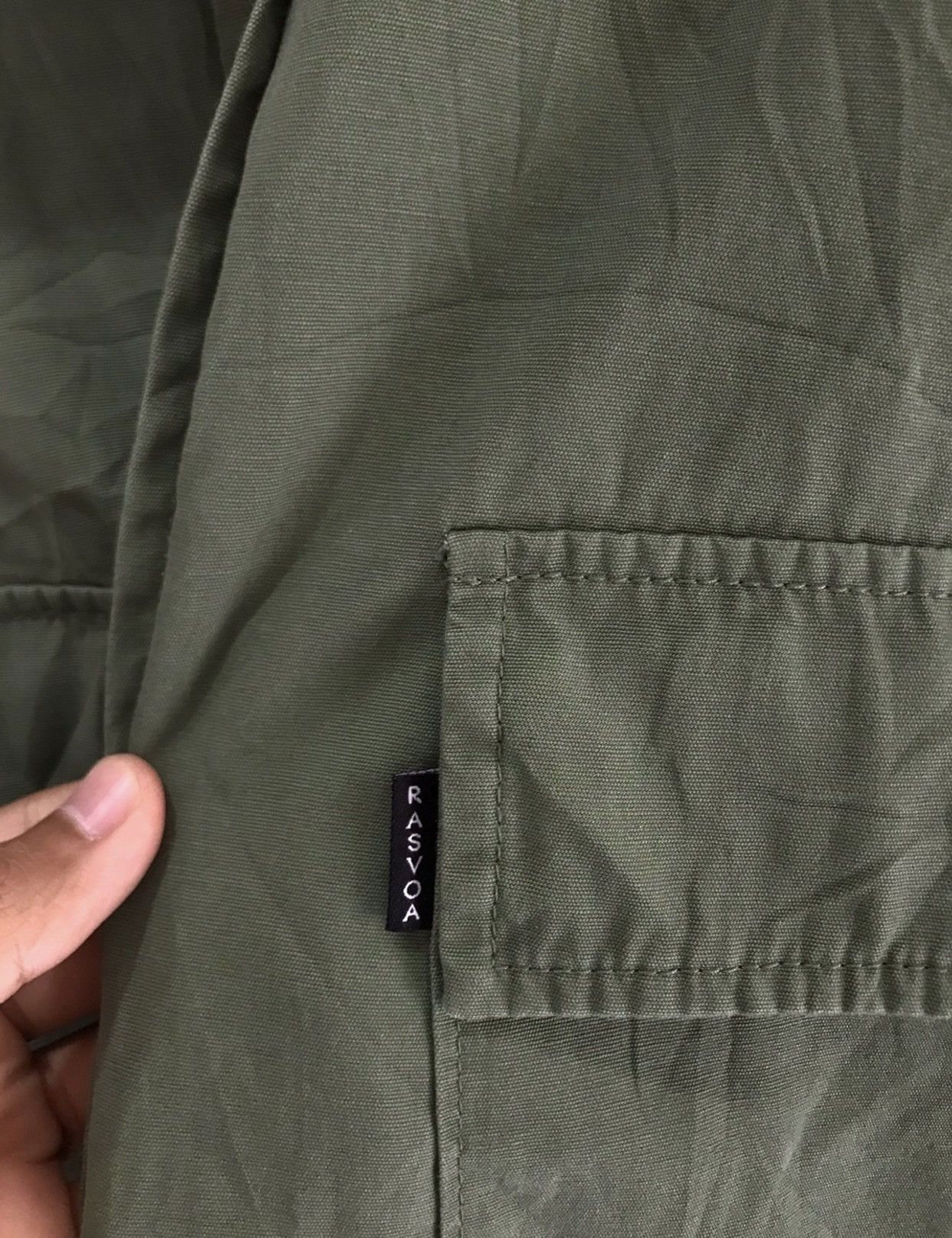 Japanese Brand JapaneseBrand Distressed Oversize Shirt Rasvoa Military Size US L / EU 52-54 / 3 - 3 Thumbnail