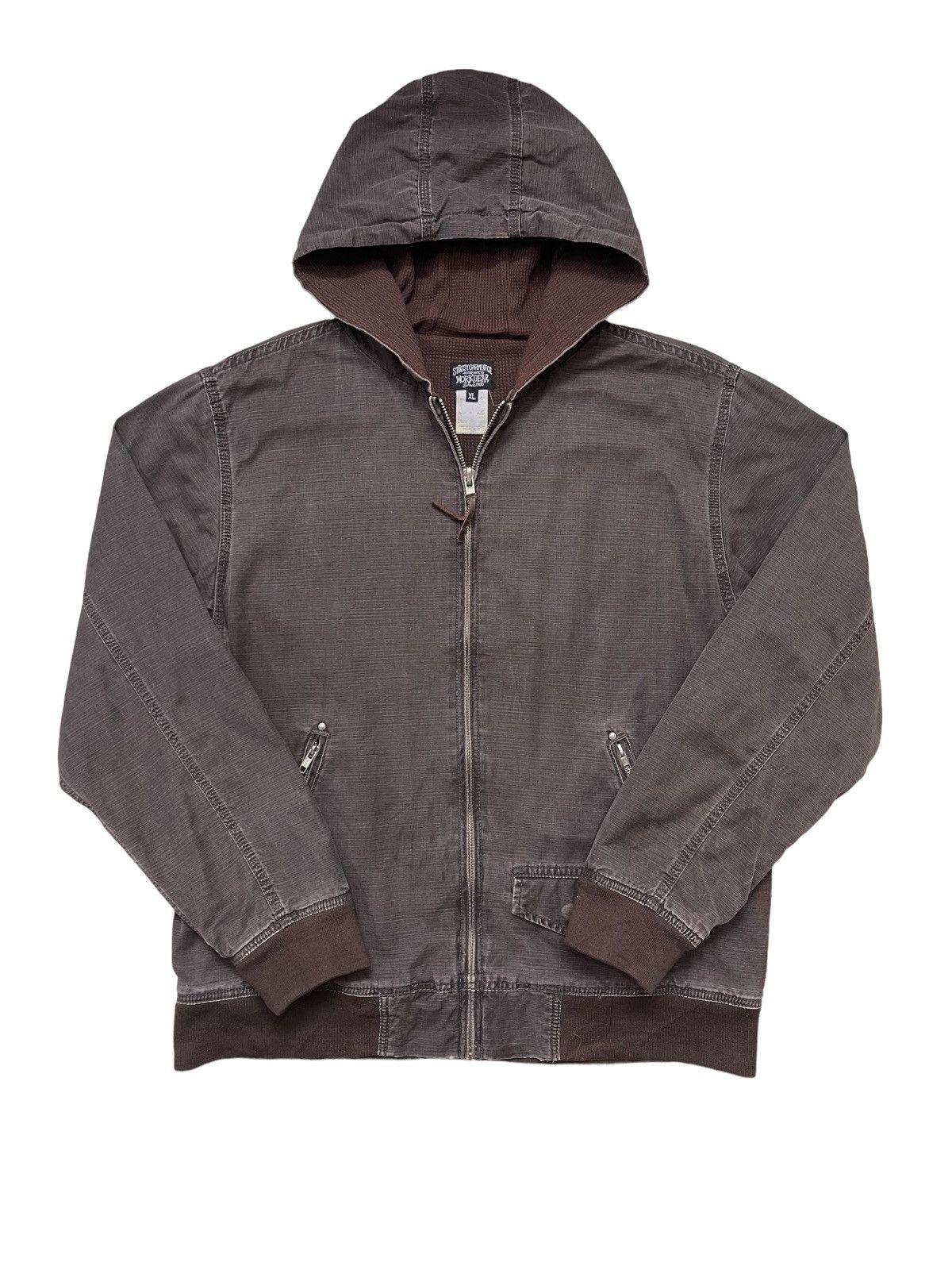 Stussy Vtg 90s Stussy Workgear Hooded Jacket Size US XL / EU 56 / 4 - 4 Thumbnail