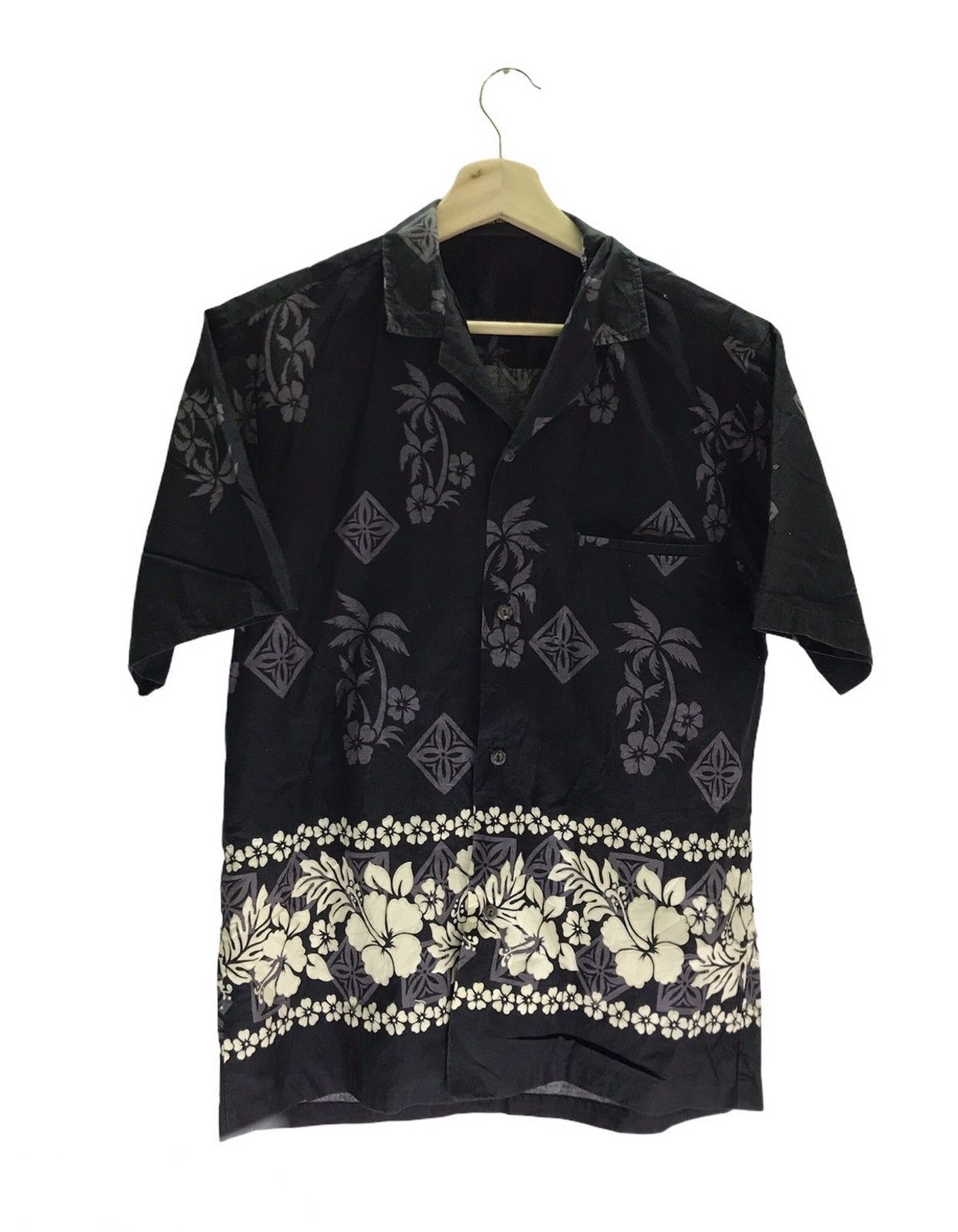 Vintage Vintage 90s Hawaiian Flora Summer Shirt Size US M / EU 48-50 / 2 - 1 Thumbnail