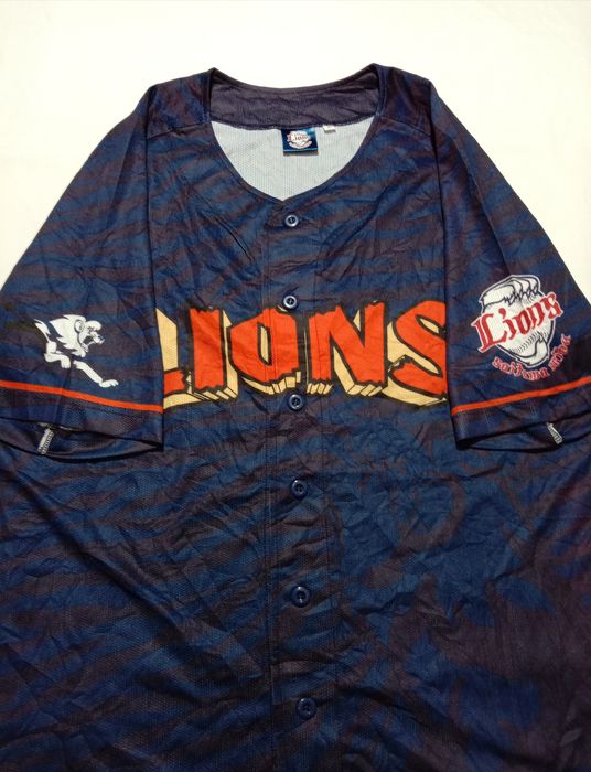 Lions Shirt Vintage Lions Seibu Japan Baseball Jersey Shirt Size L