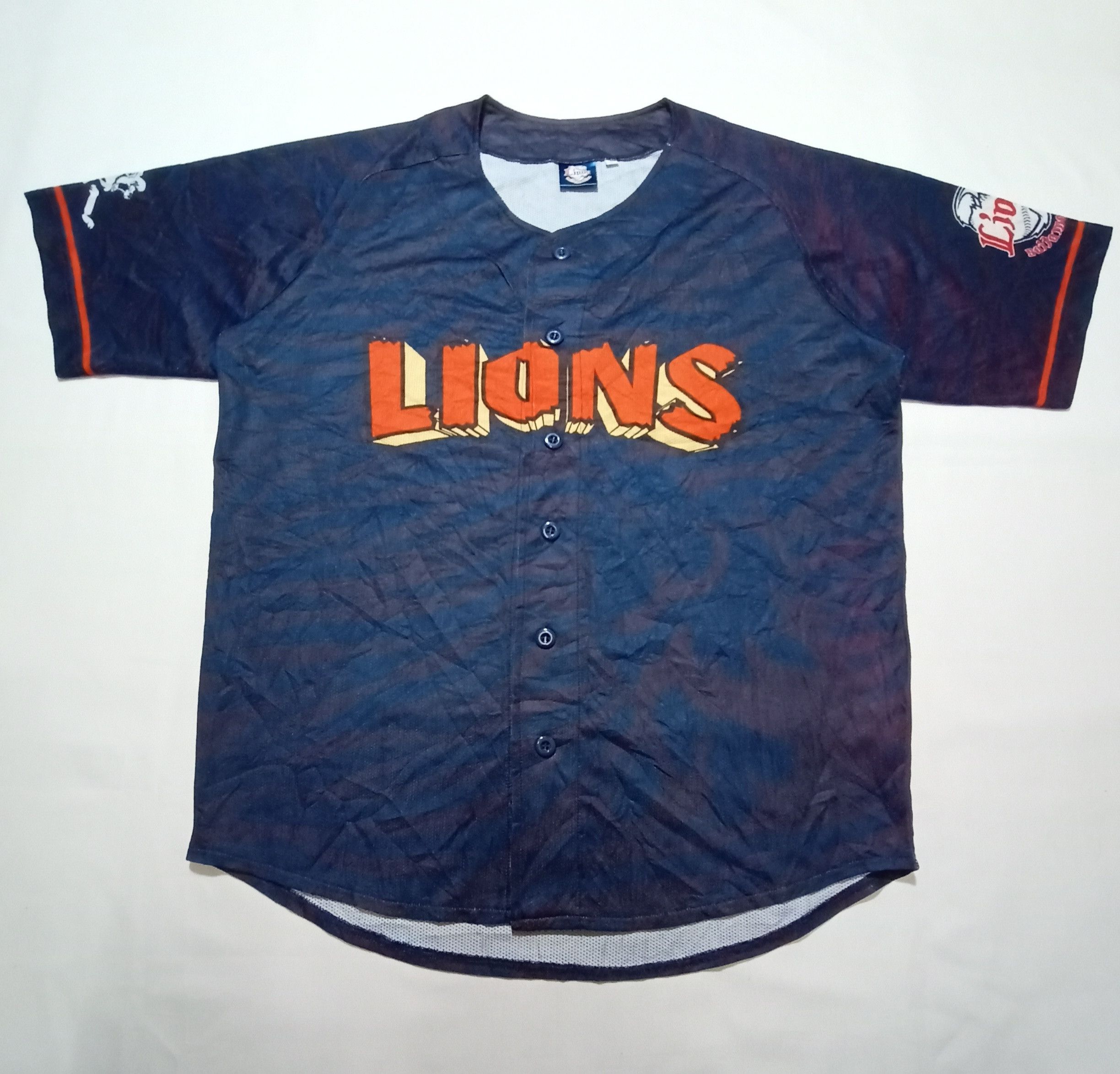 Japanese Brand Lions Saitama Seibu NPB Japan Baseball Jersey Size US L / EU 52-54 / 3 - 2 Thumbnail