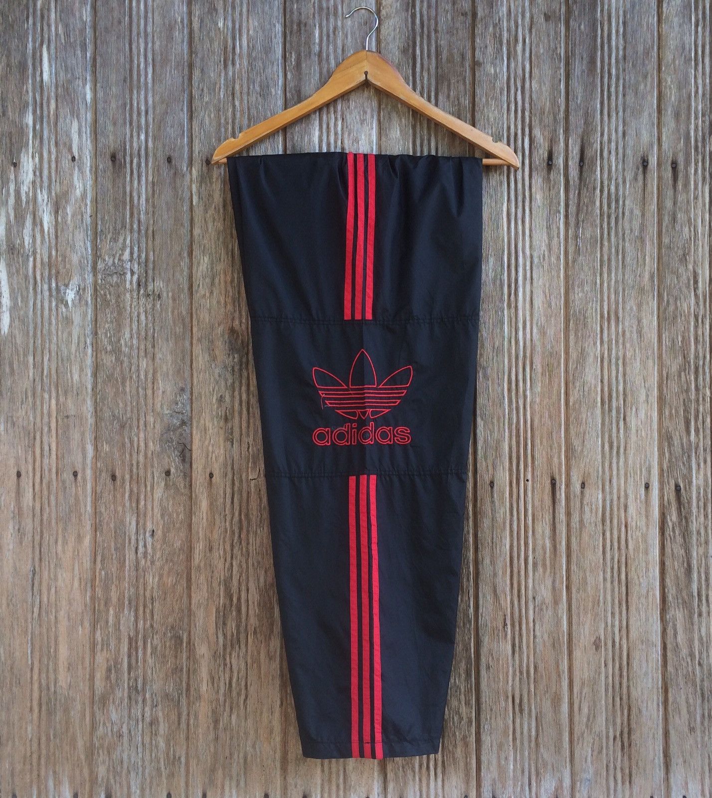 Adidas Adidas Big Logo Double On Side Red Stripe Sweatpants Size US 29 - 3 Thumbnail