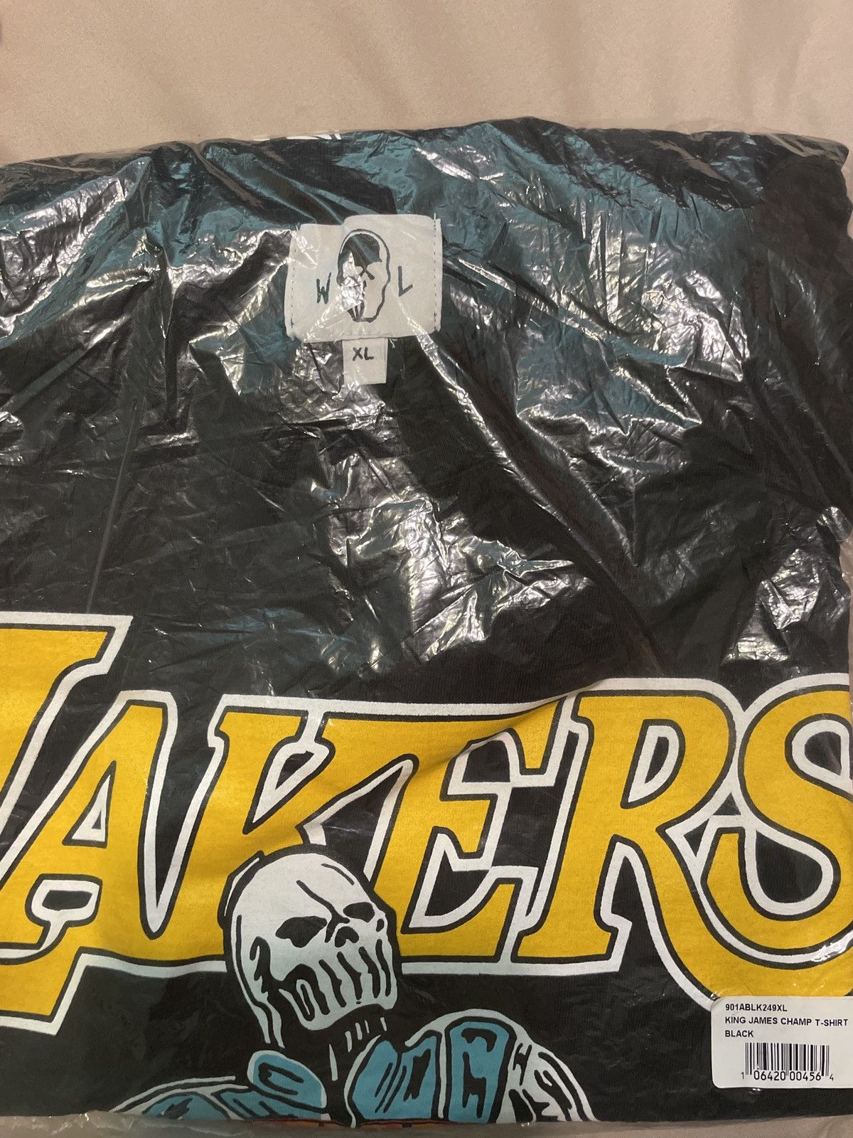 image of Warren Lotas King James Championship Lakers T Shirt XL in Black, Men's