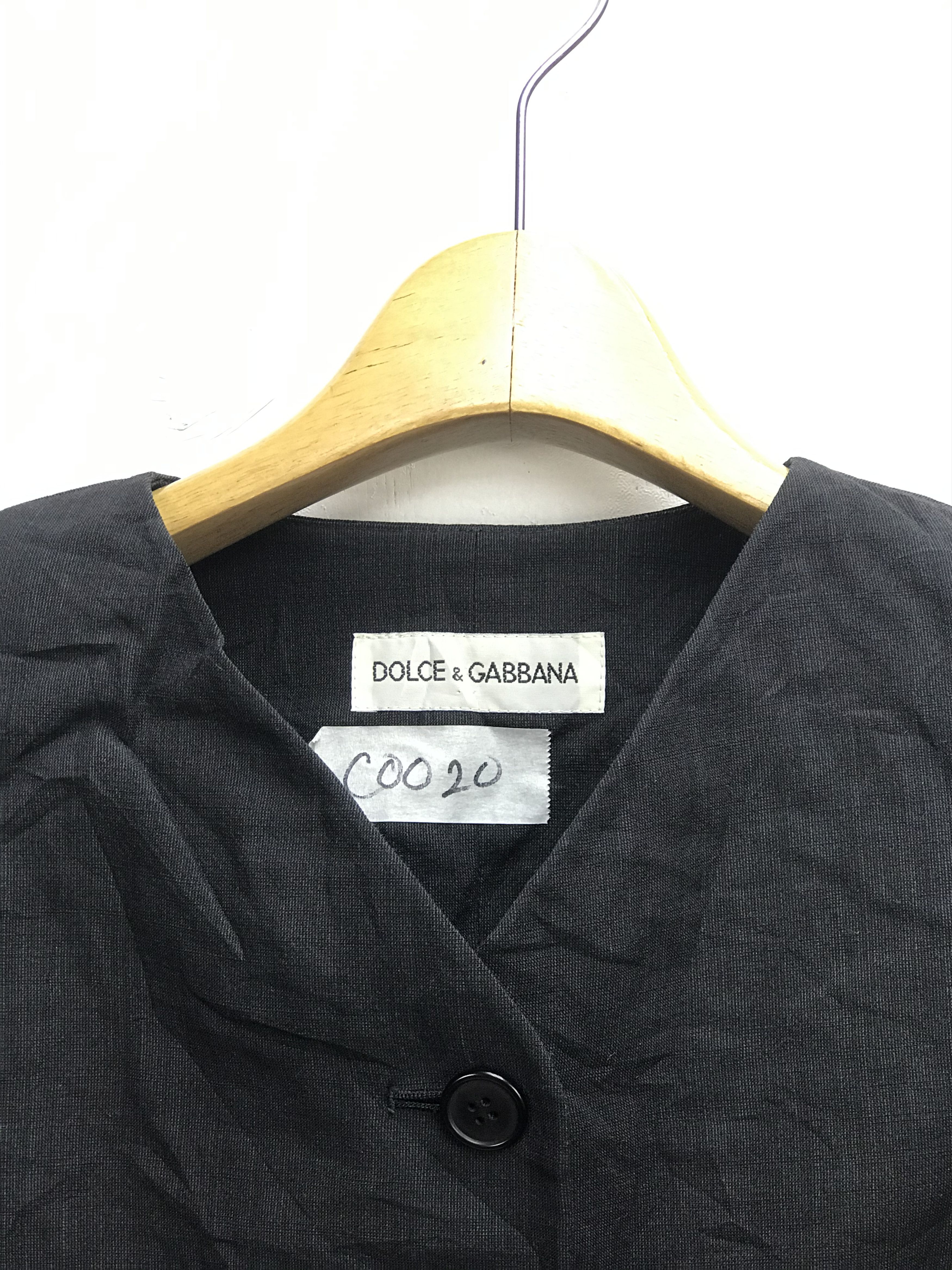 Dolce & Gabbana Archive 90s Dolce & Gabbana Collarless Hourglass Blazer Size US S / EU 44-46 / 1 - 2 Thumbnail