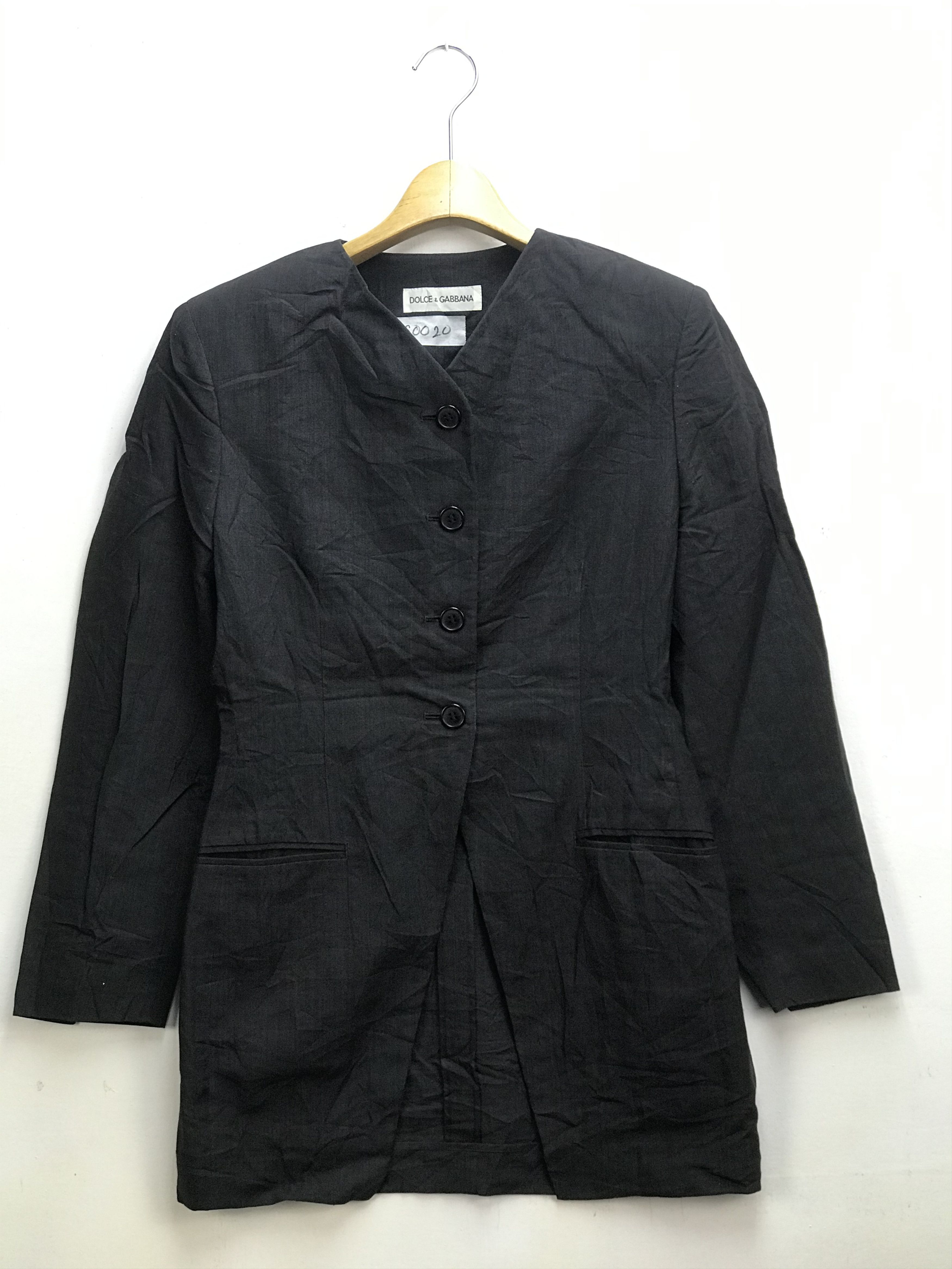 Dolce & Gabbana Archive 90s Dolce & Gabbana Collarless Hourglass Blazer Size US S / EU 44-46 / 1 - 1 Thumbnail
