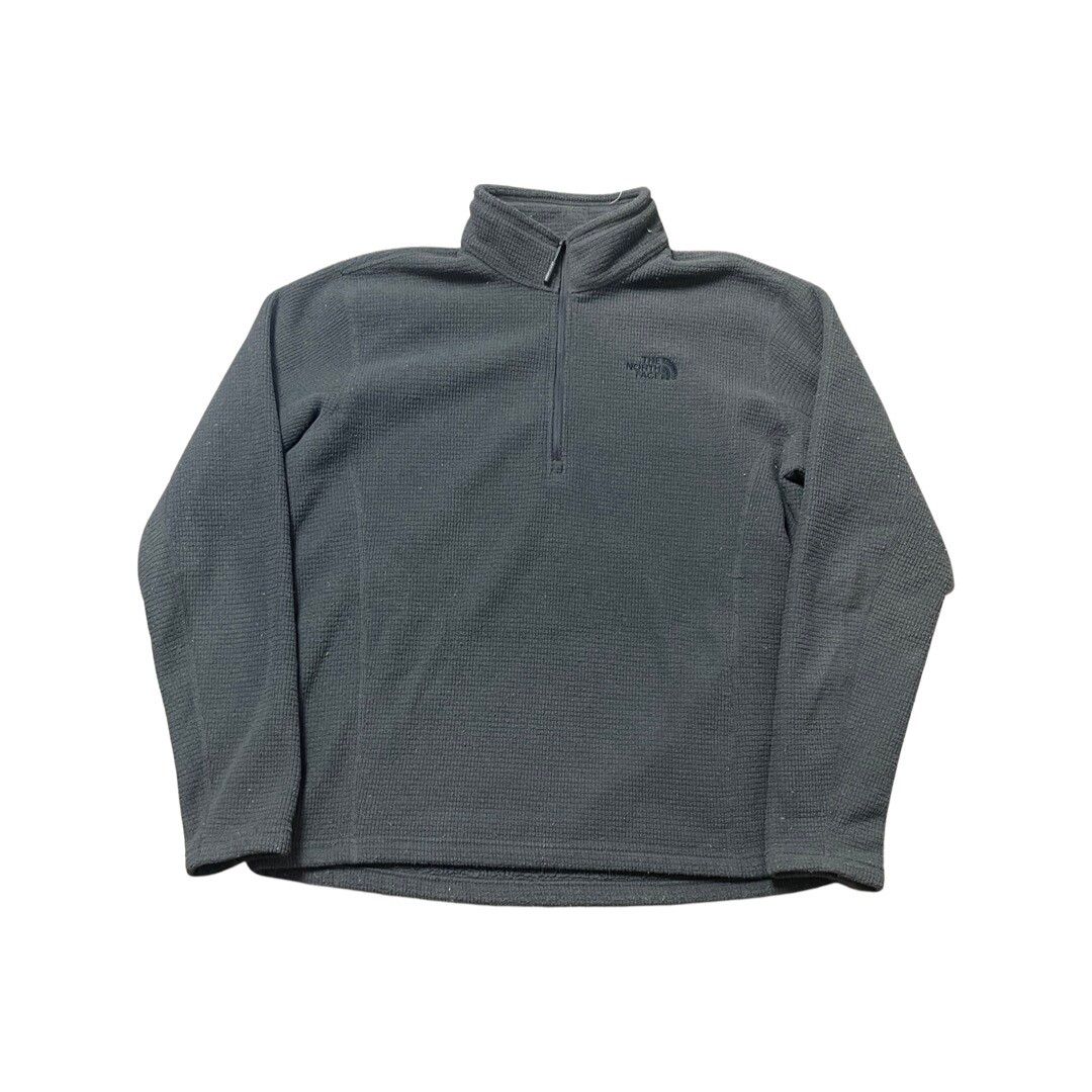The North Face The North Face Waffle Textured Fleece Jacket 1/4 Zip ...